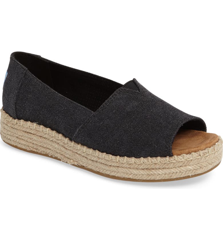 TOMS Open Toe Platform Espadrille (Women) | Nordstrom