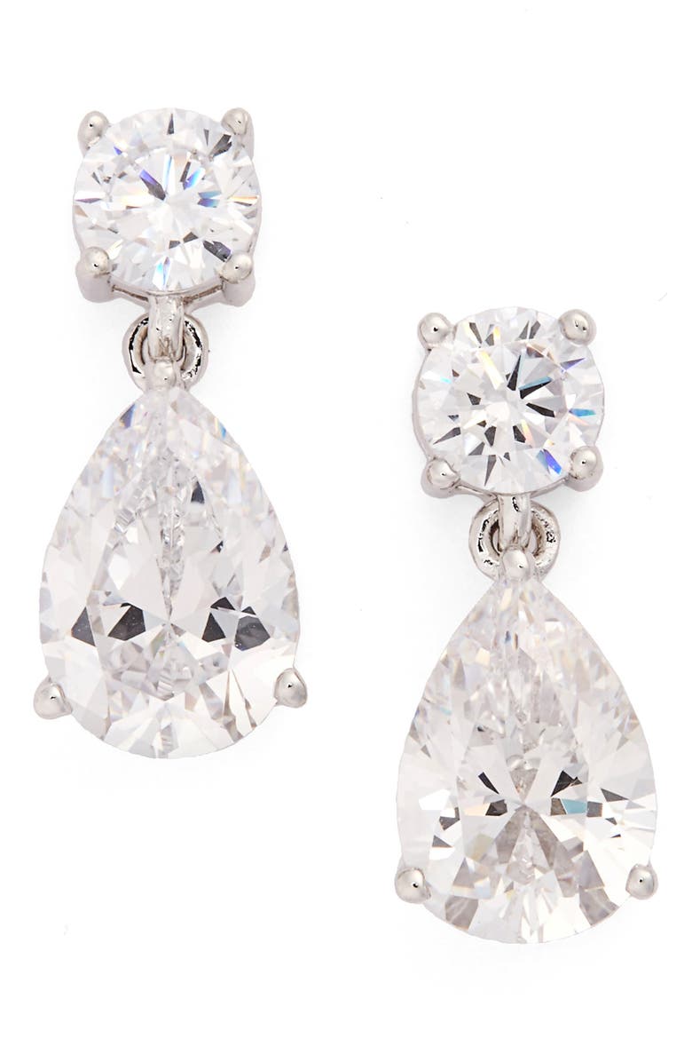 Nadri Cubic Zirconia Teardrop Earrings Nordstrom Cubic Zirconia Teardrop Earrings Main