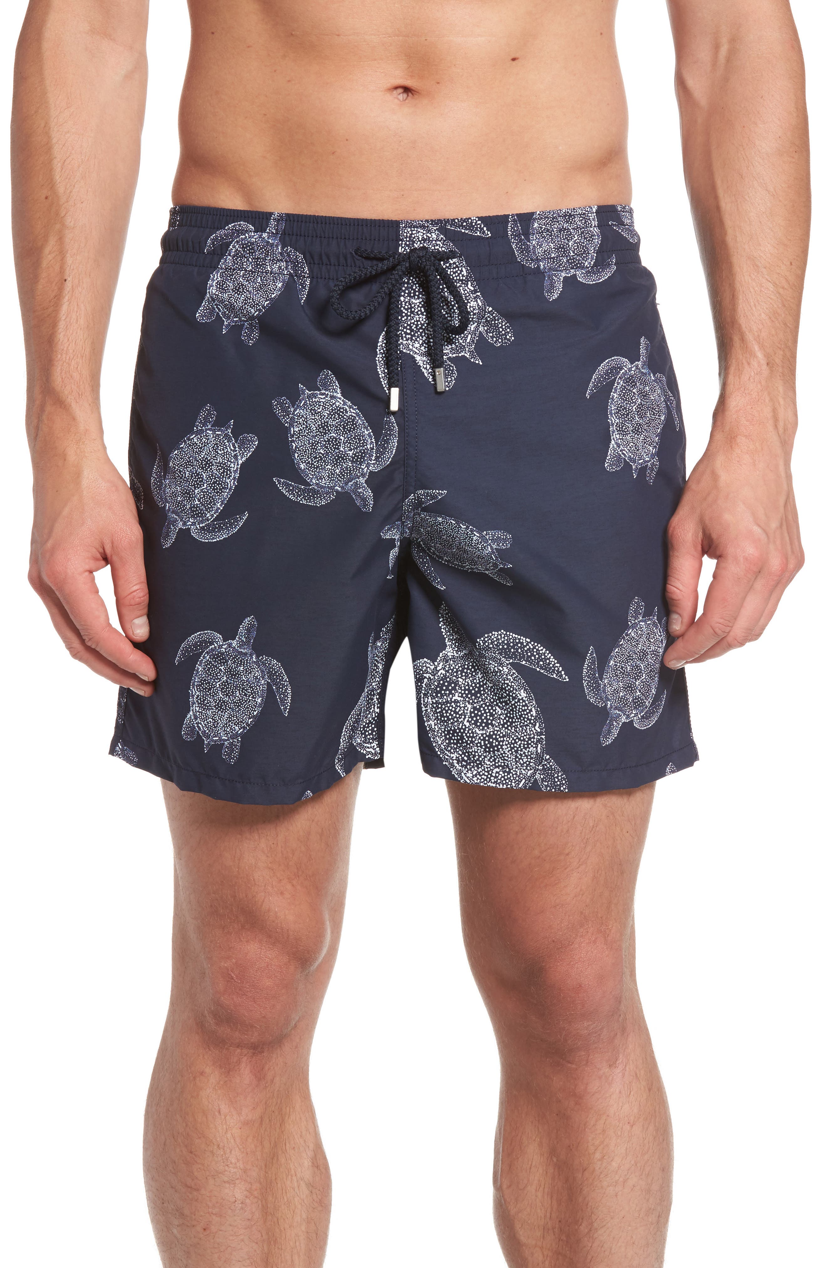 Vilebrequin Moorea Sharkskin Turtles Print Swim Trunks