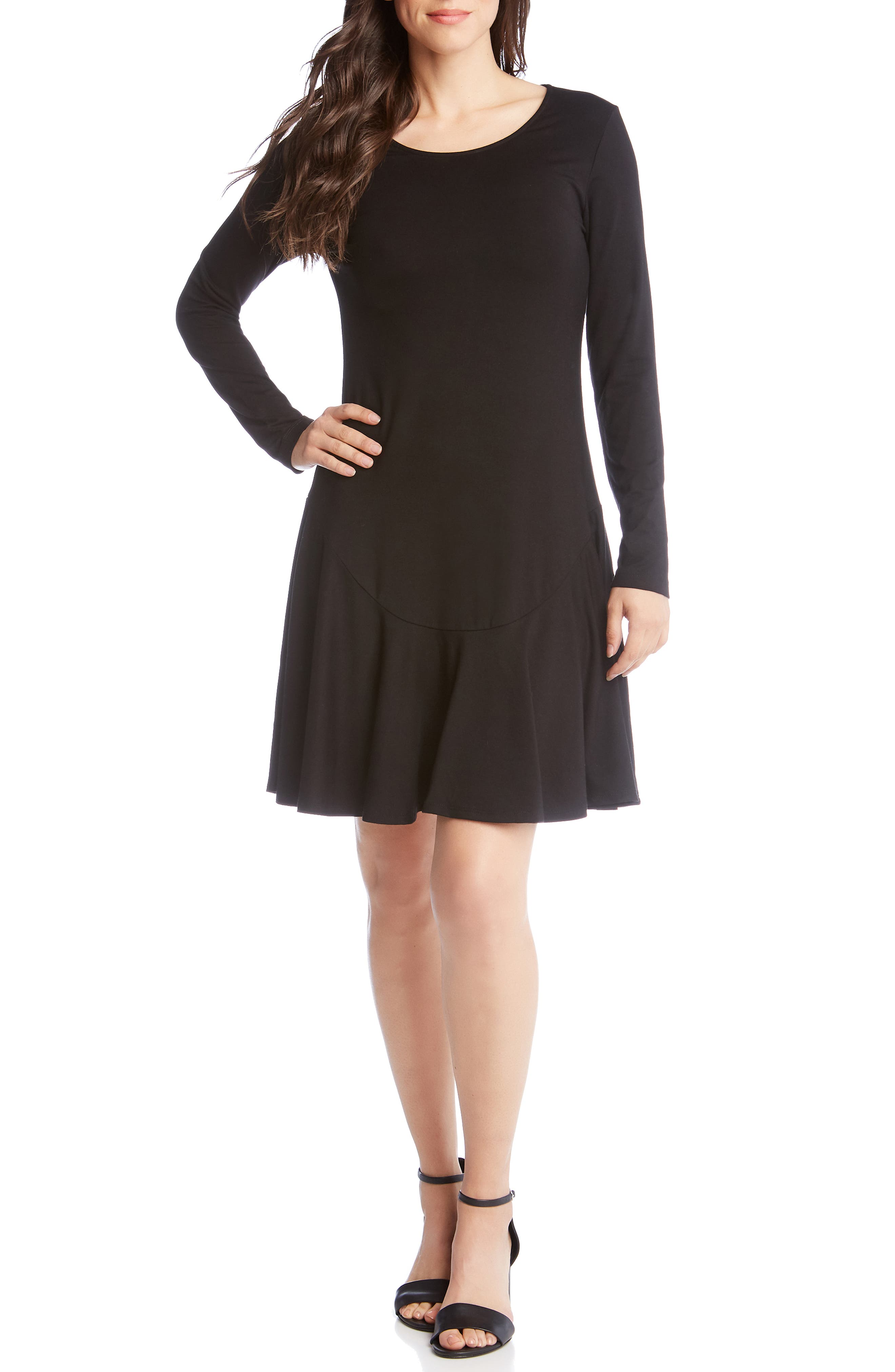 Karen Kane Montana Drop Waist Dress, Black