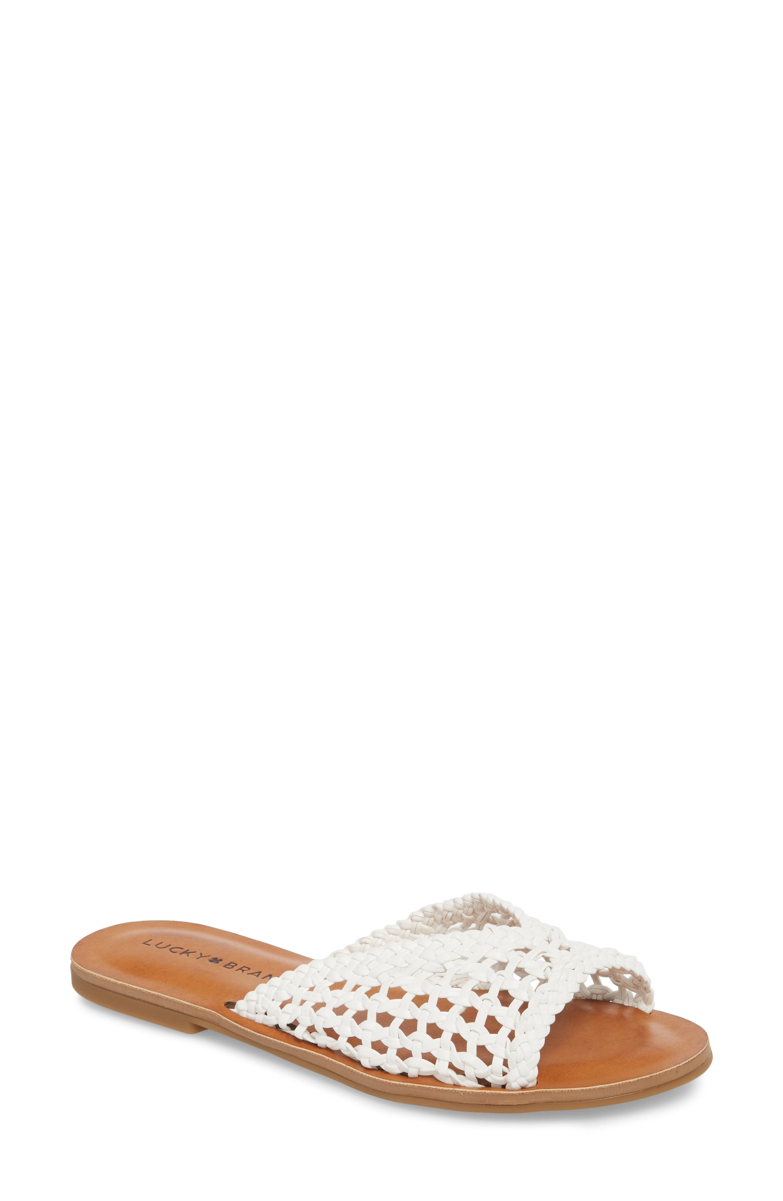 Lucky Brand Adolela Slide Sandal, White
