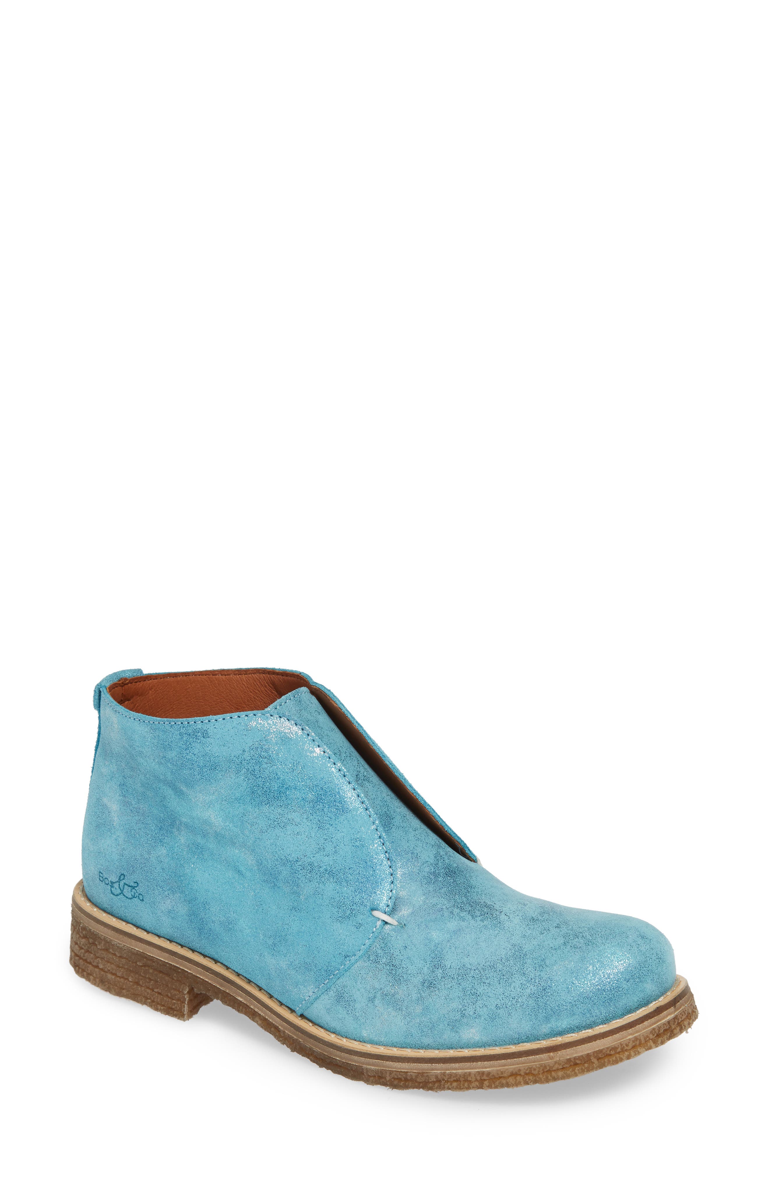Bos. & Co. Tvol Laceless Chukka Boot, Blue