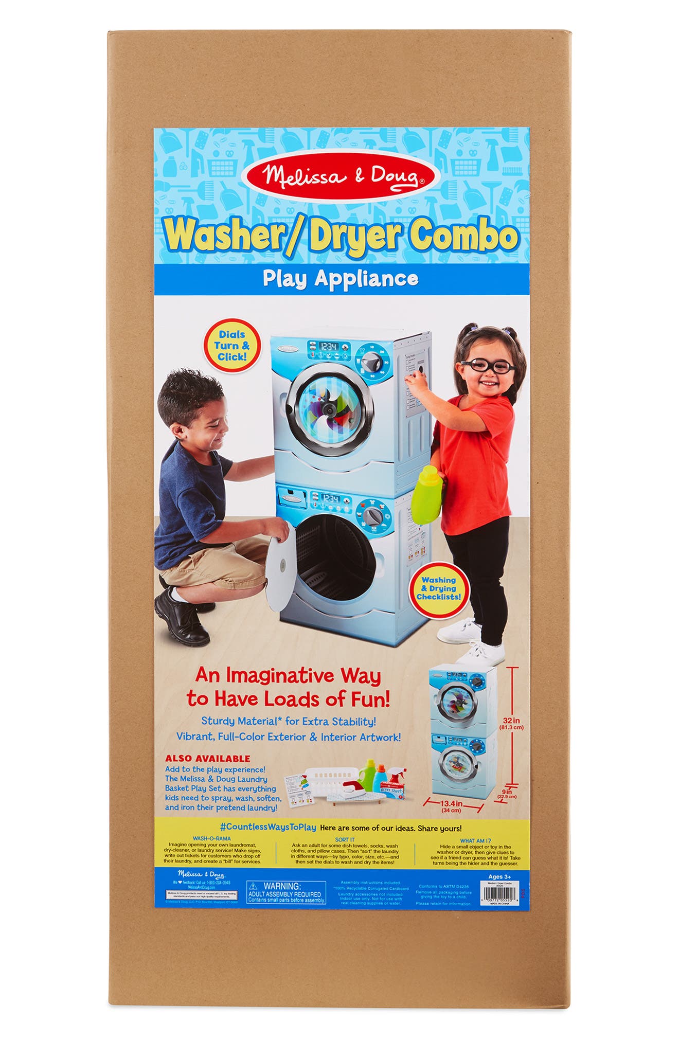 UPC 000772055208 product image for Toddler Melissa & Doug Washer/dryer Combo Play Appliance | upcitemdb.com