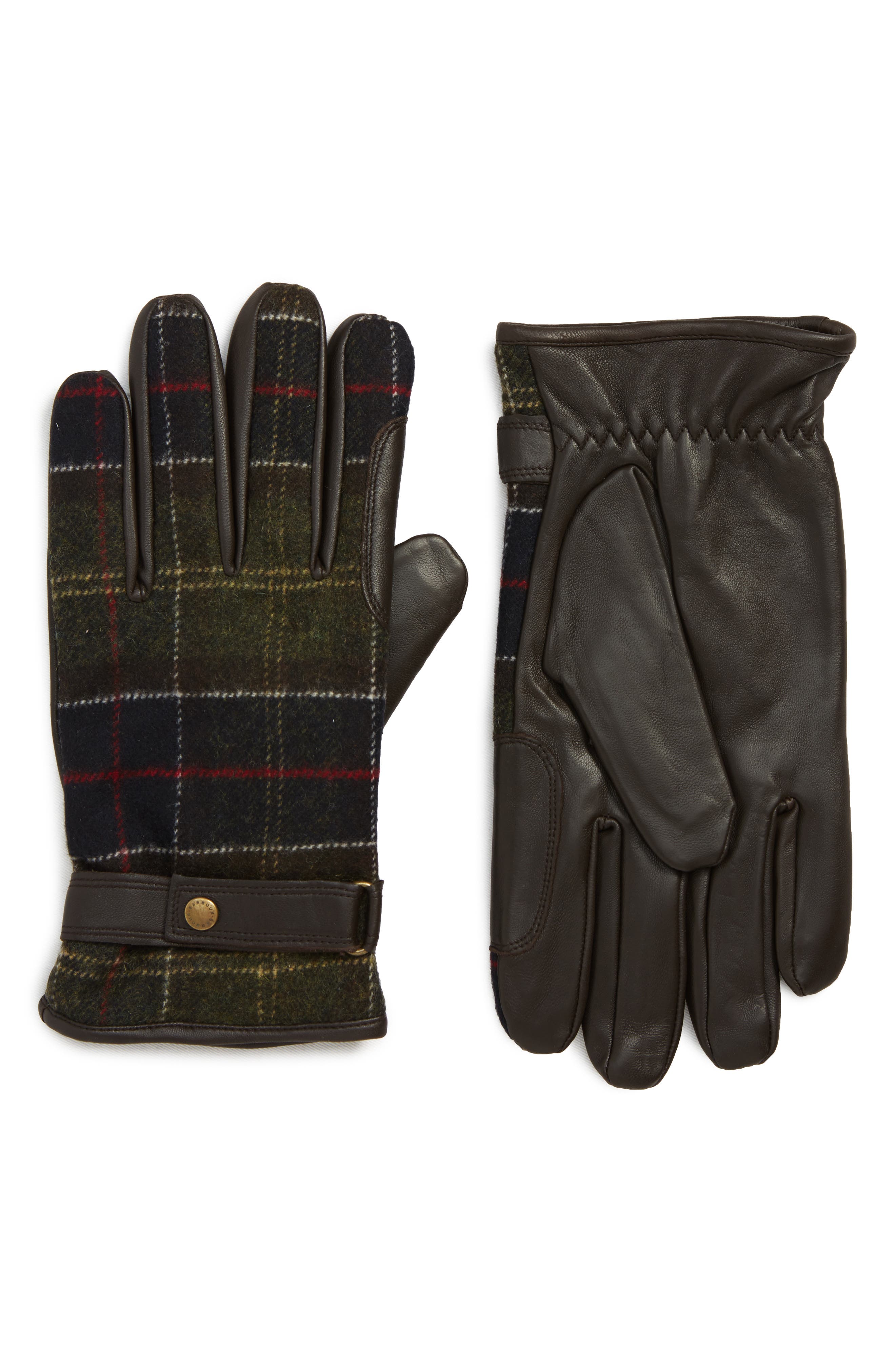 Barbour Newbrough Gloves, Brown