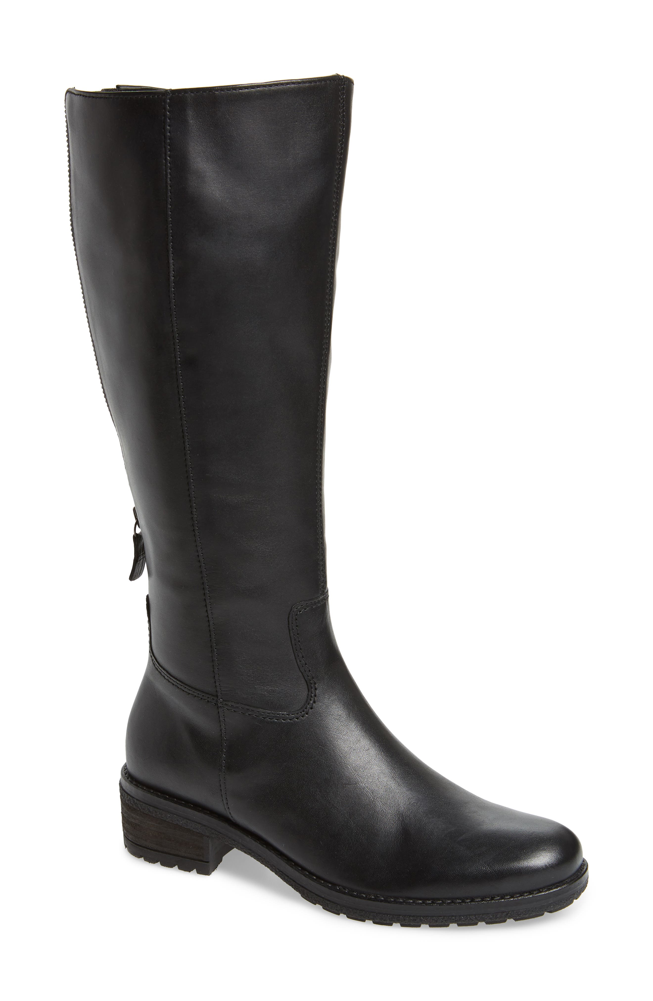 Gabor Classic Comfort Knee High Riding Boot, Black