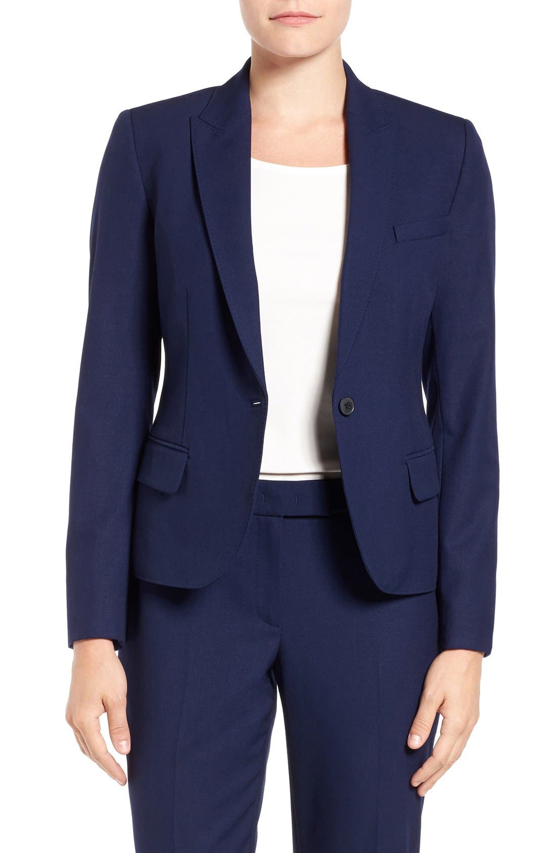 Anne Klein One Button Suit Jacket Nordstrom