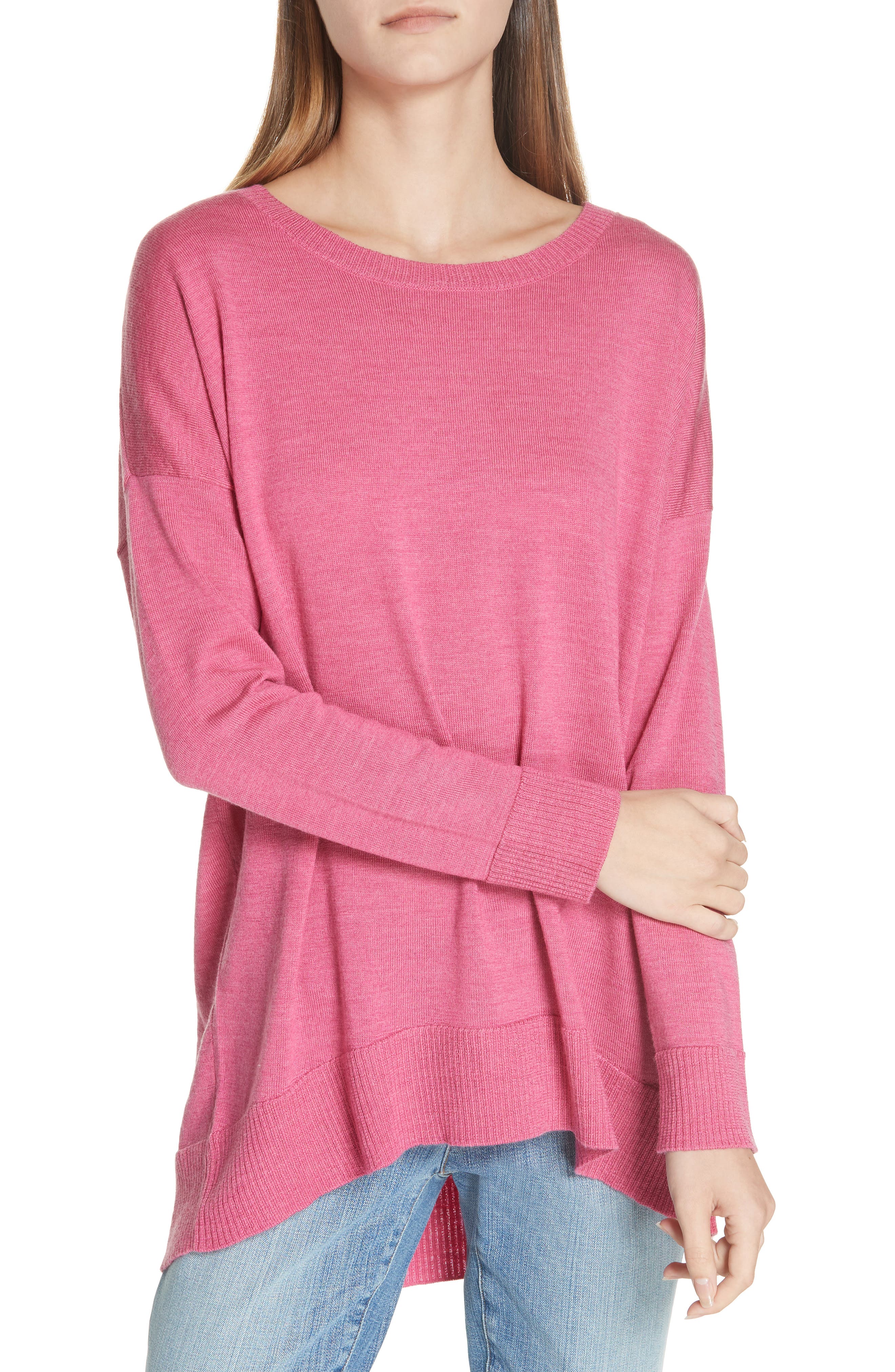 Eileen Fisher Merino Jersey Ballet Neck Tunic