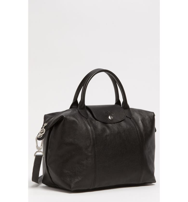 Longchamp Medium Le Pliage Cuir Leather Top Handle Tote Nordstrom Medium Le Pliage Cuir Leather Top Handle Tote