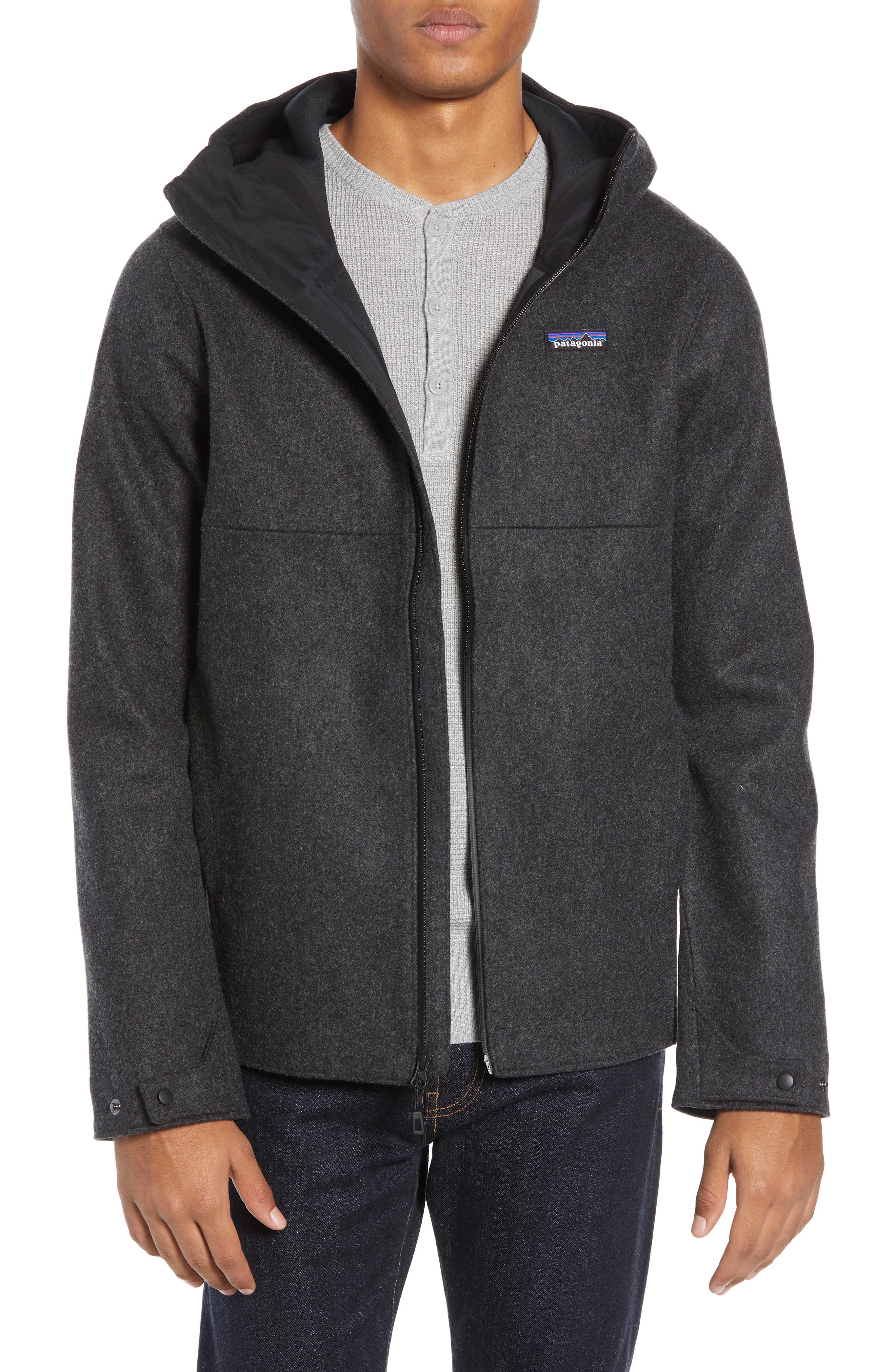 Patagonia Woolyester Hooded Jacket, Grey