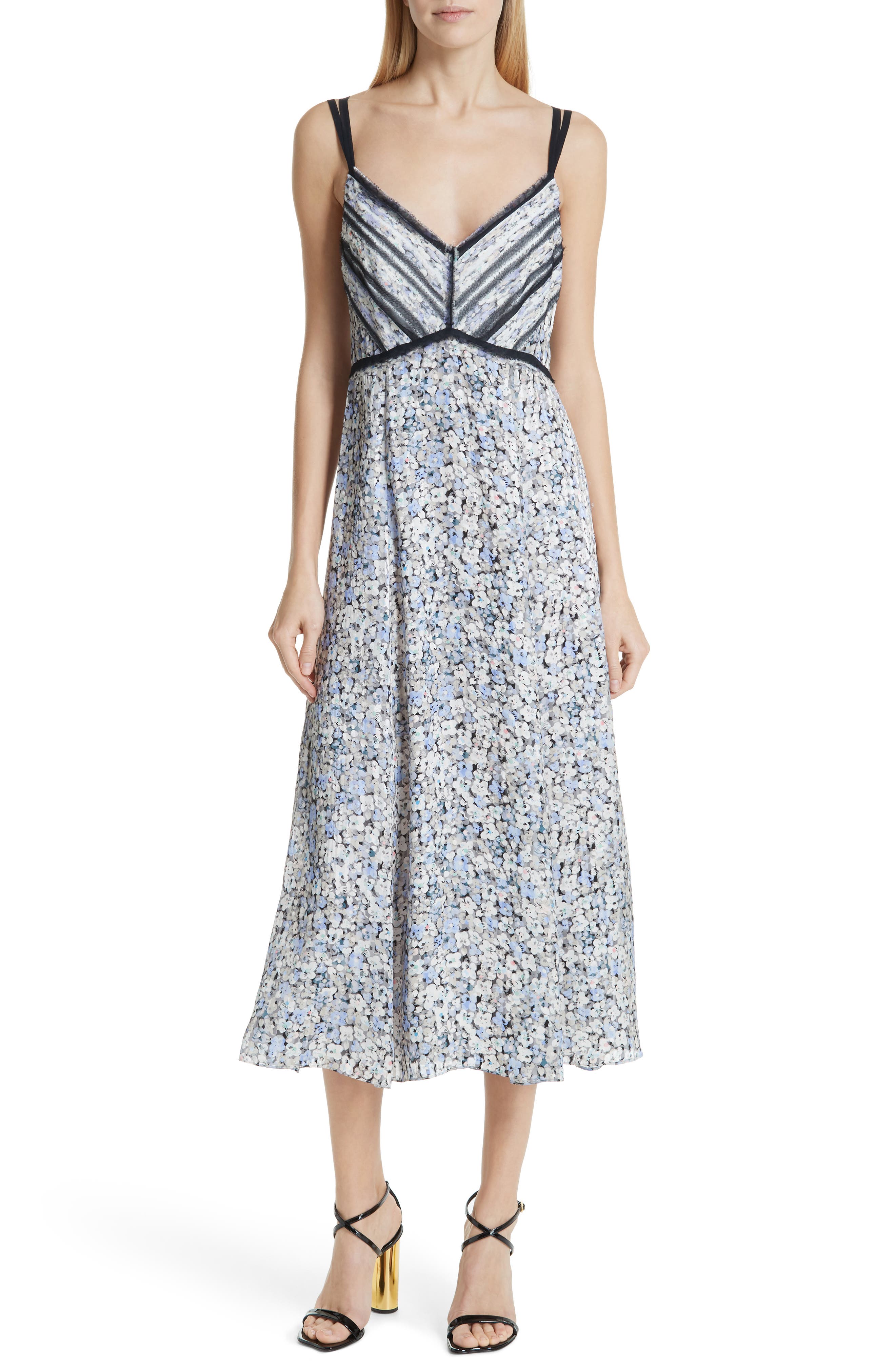 Jason Wu Forget Me Not Silk Dress, White