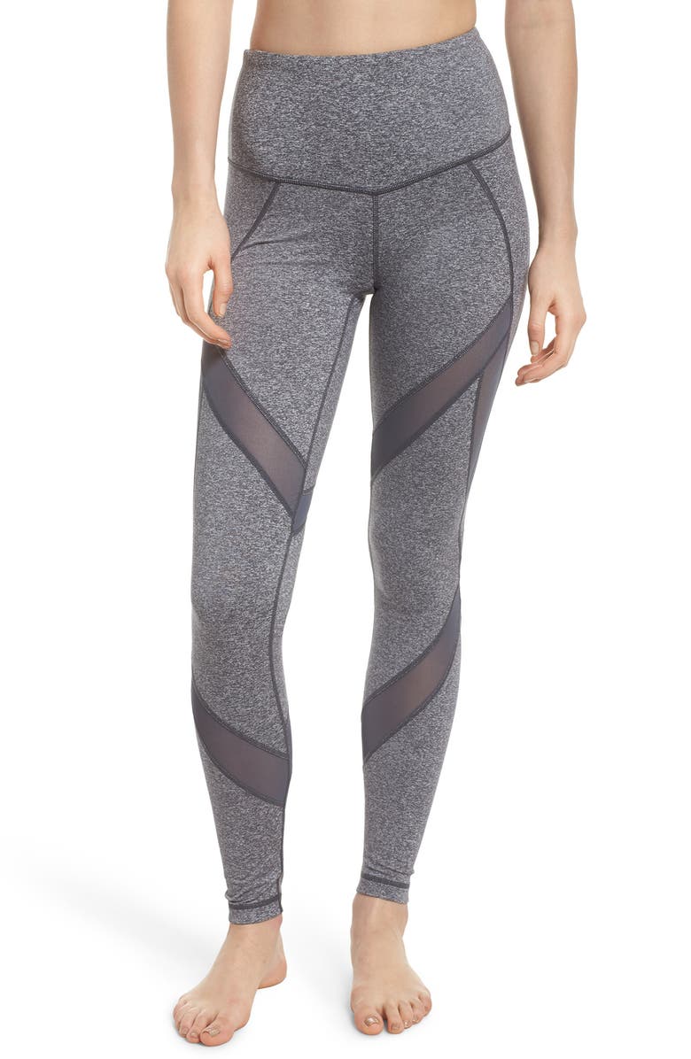 ZELLA In Dreams High Waist Leggings, Main, color, GREY GRAPHITE MELANGE