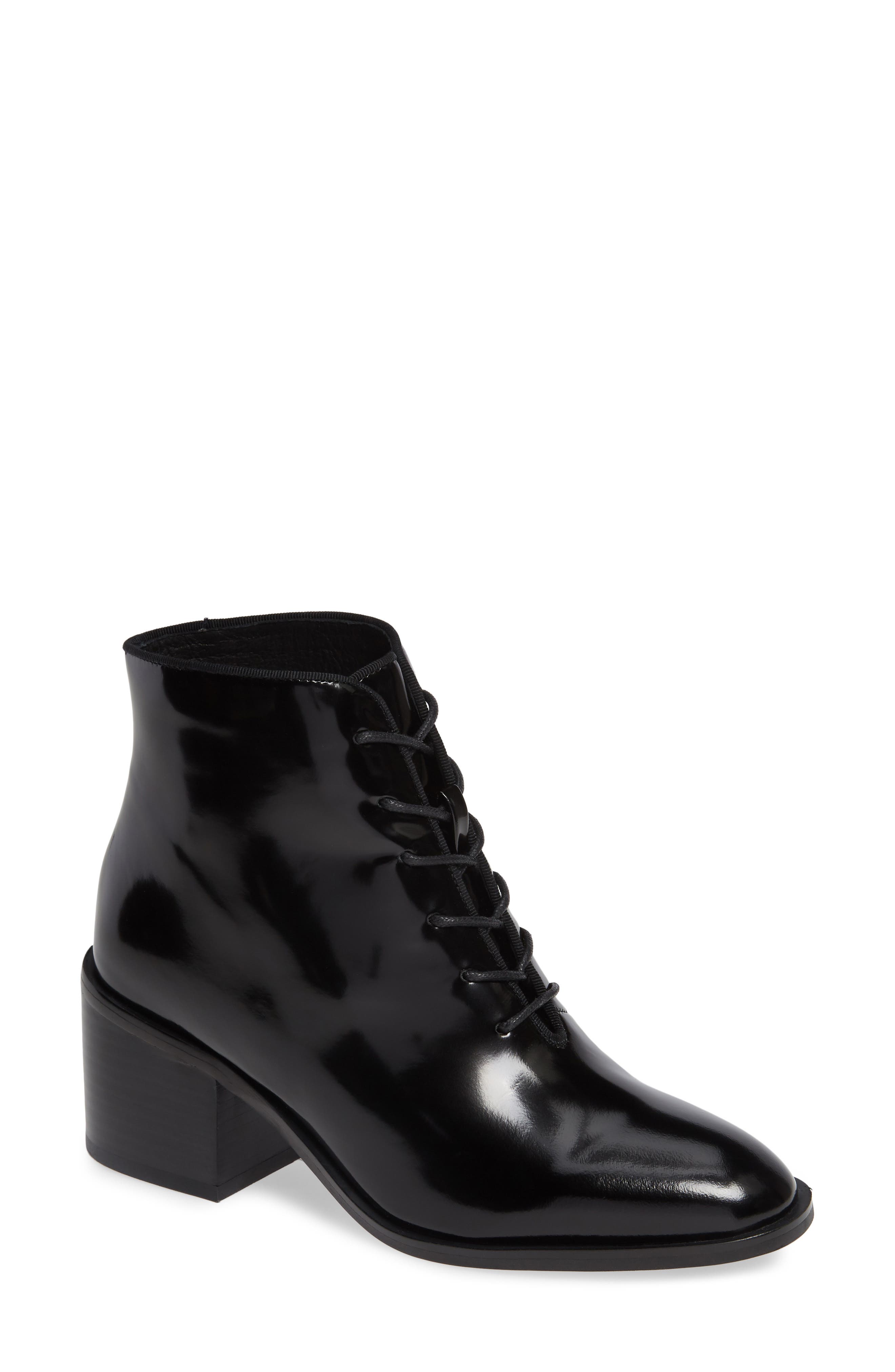 Jeffrey Campbell Talcott Block Heel Bootie- Black