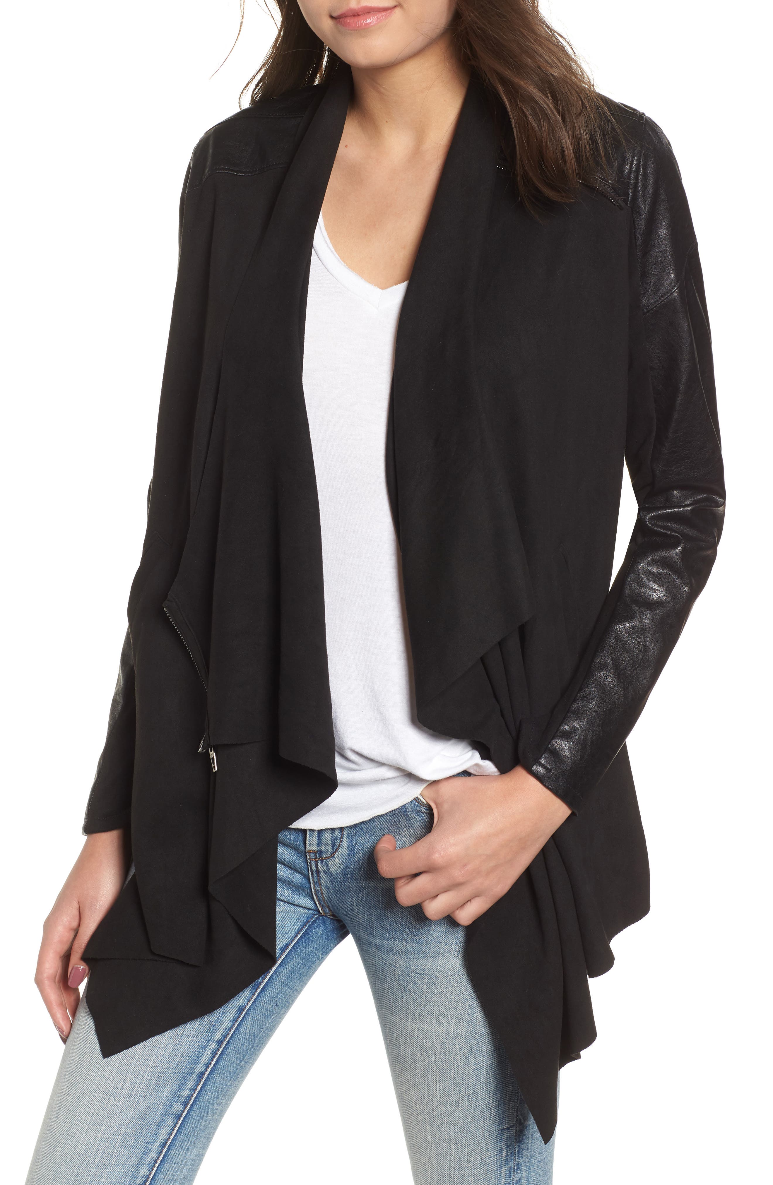 BLANKNYC Drape Front Jacket Nordstrom