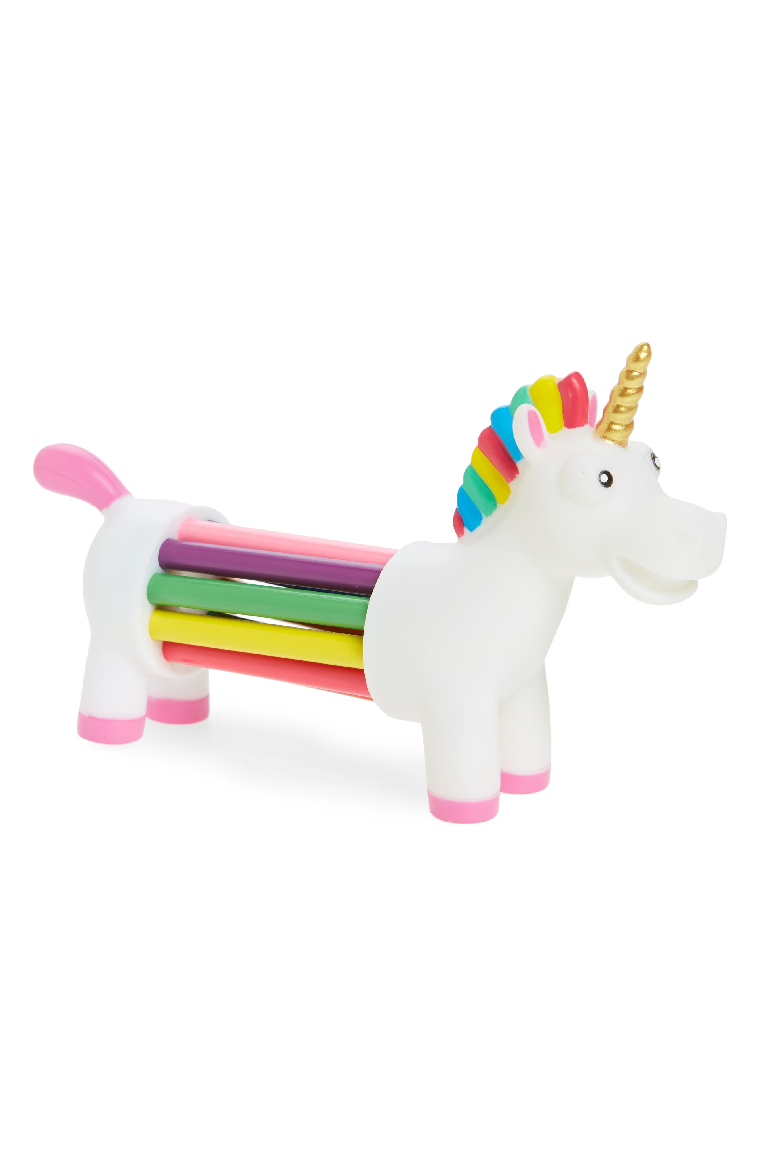 NPW Unicorn Pencil Holder & Colored Pencils Set Nordstrom