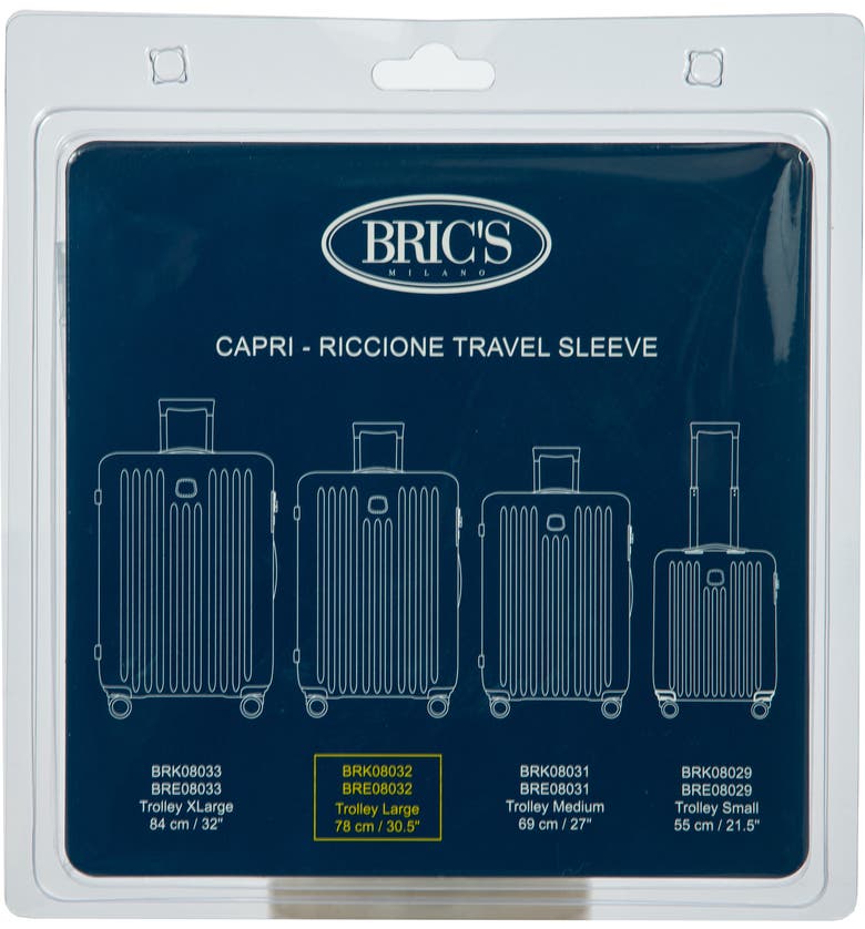 Click to view more detailed imagery on our partner's website Bric's Transparent Custom Cover For 30-inch Riccione/capri Spinner Trunks In Clear