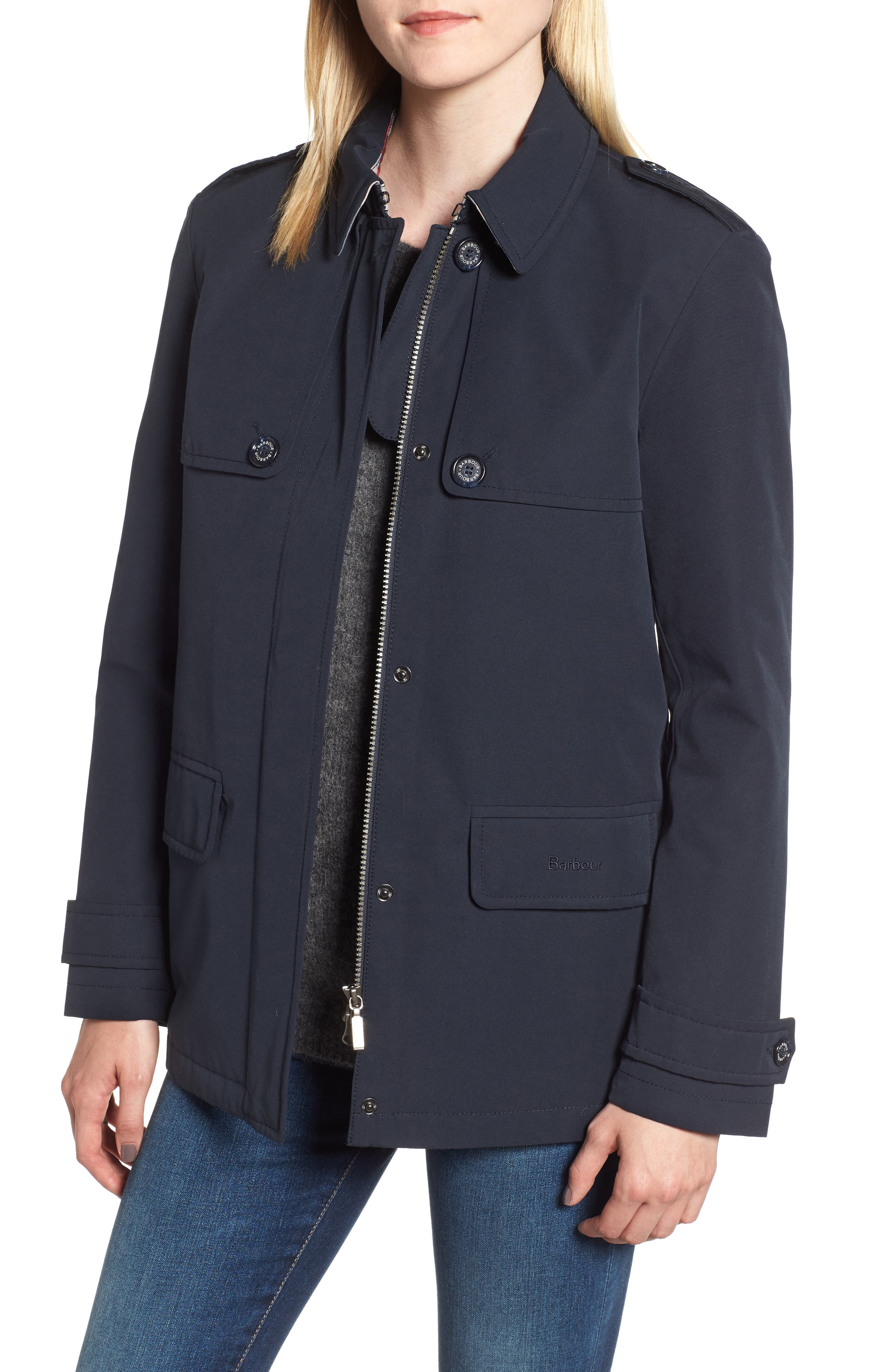 Barbour Rothesay Waterproof Jacket, US / 8 UK - Blue