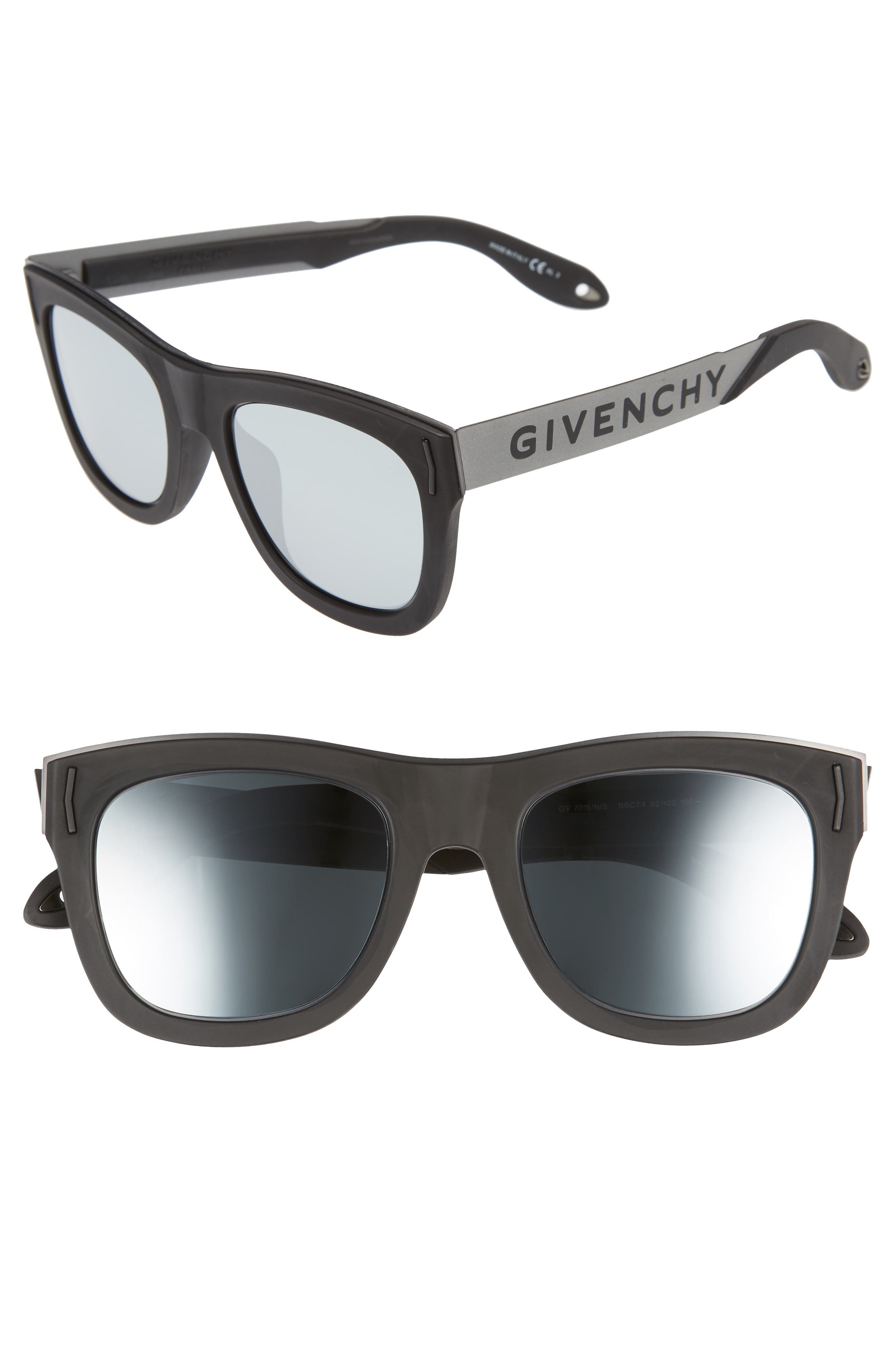 Givenchy 52mm Mirrored Rectangular Sunglasses Nordstrom