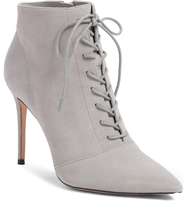 Something Navy Orchid Leather Bootie 