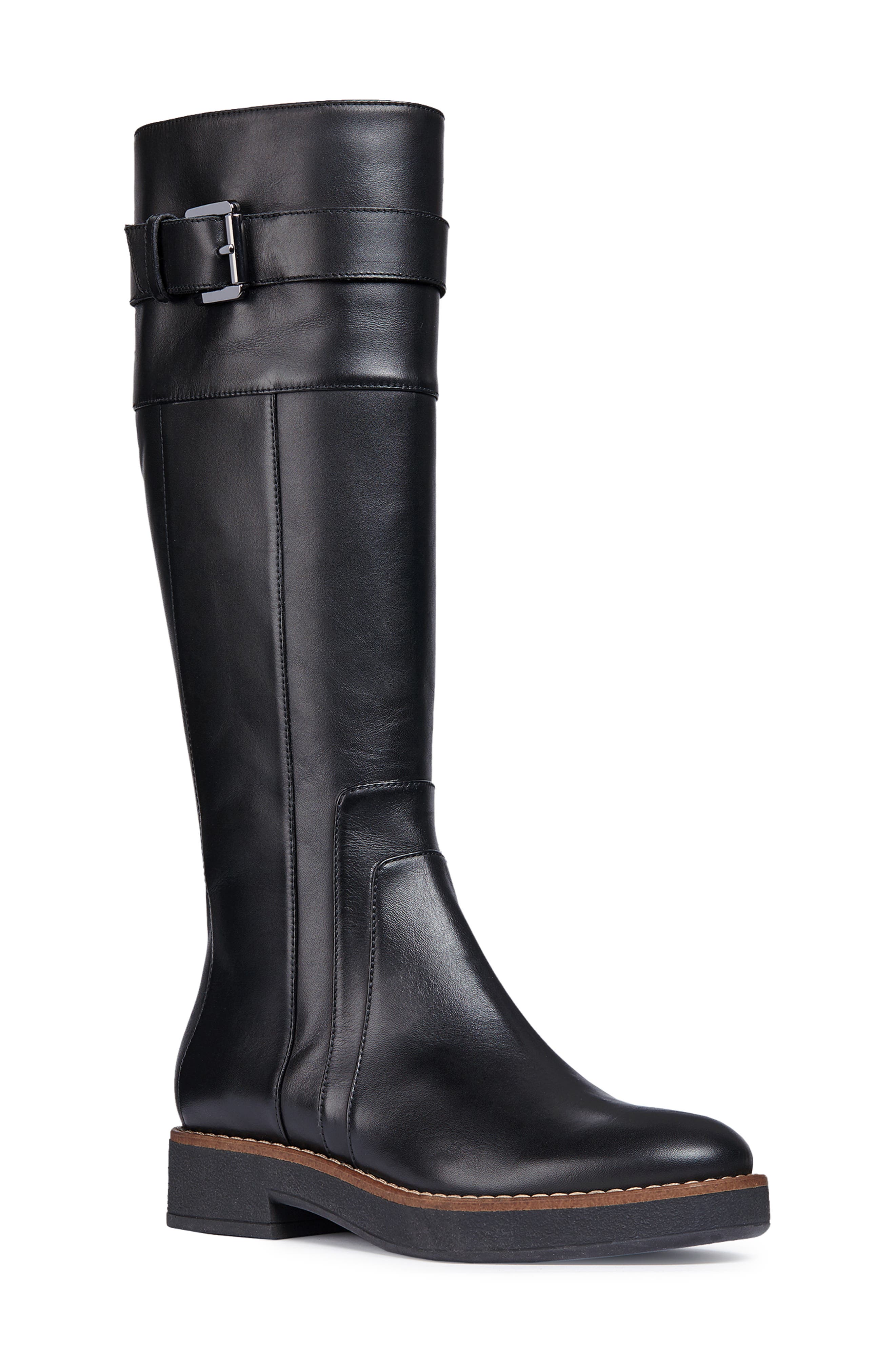 Geox Adrya Knee High Boot, Black
