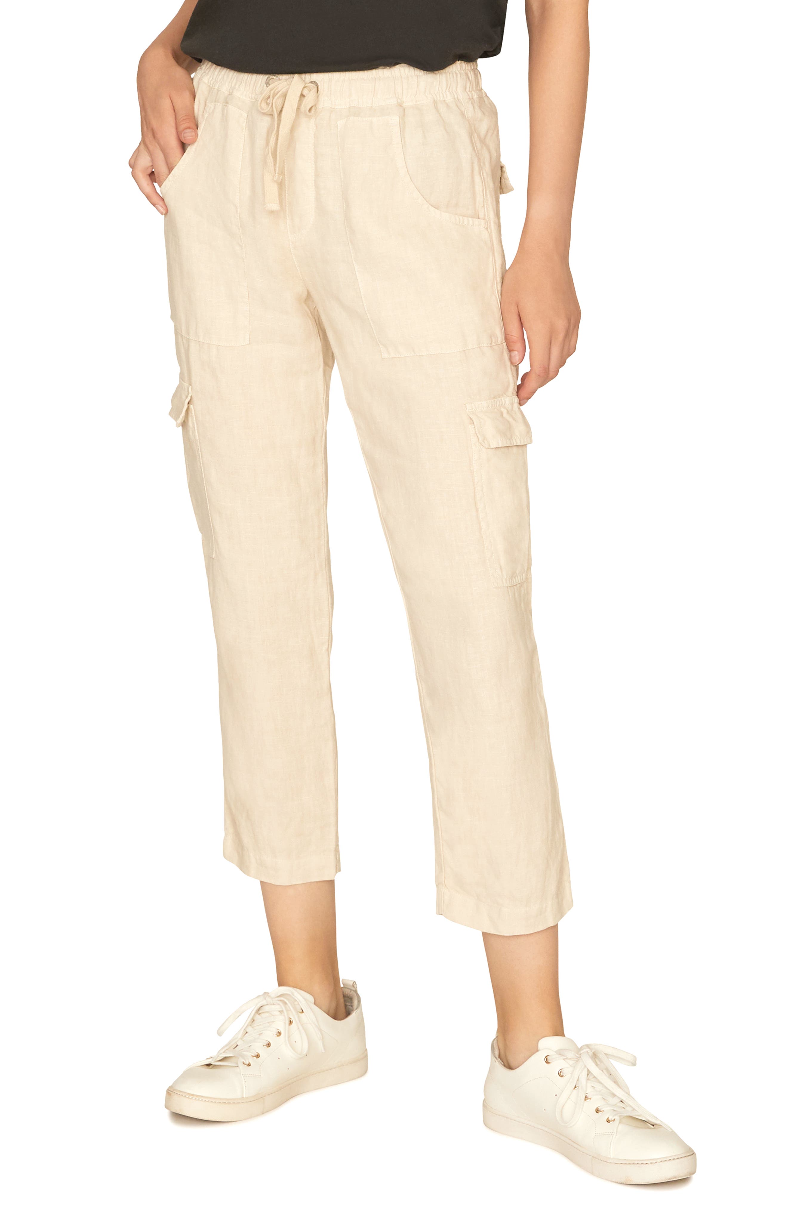 Sanctuary Discoverer Pull-On Cargo Pants, Ivory