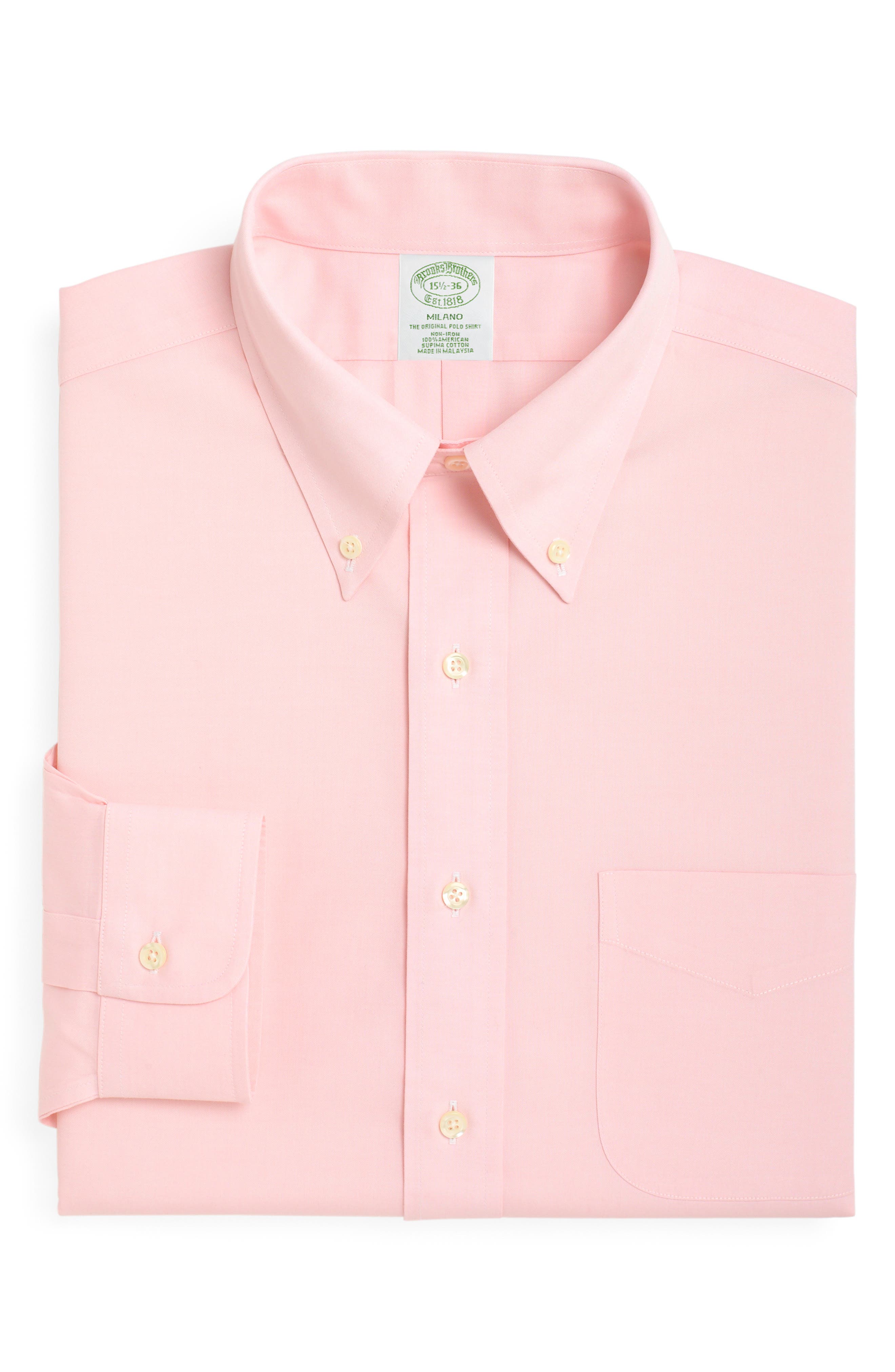 Brooks Brothers Trim Fit Solid Dress Shirt (3 For $207)