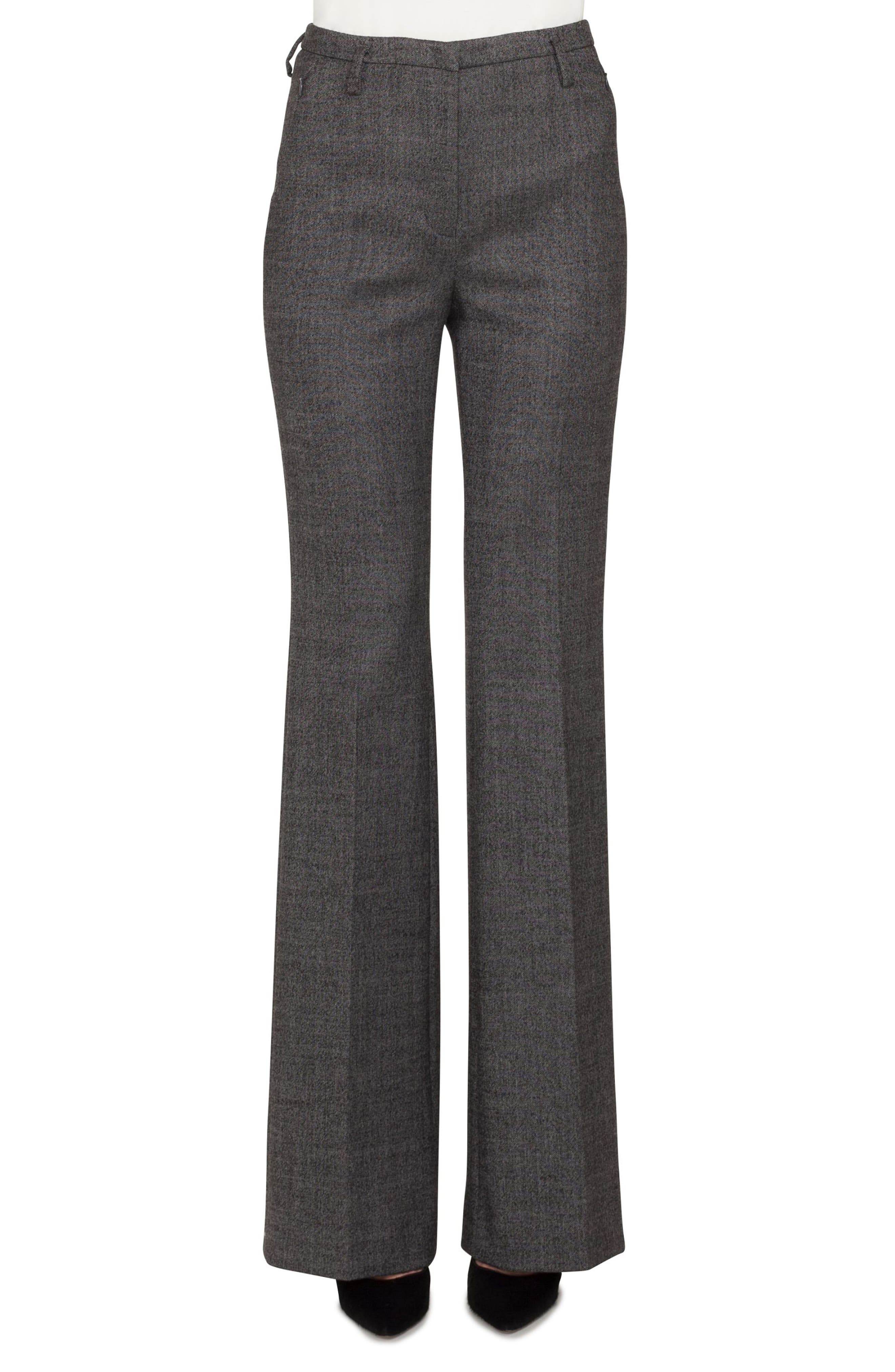 Akris Farrah Stretch Tweed Flare Pants