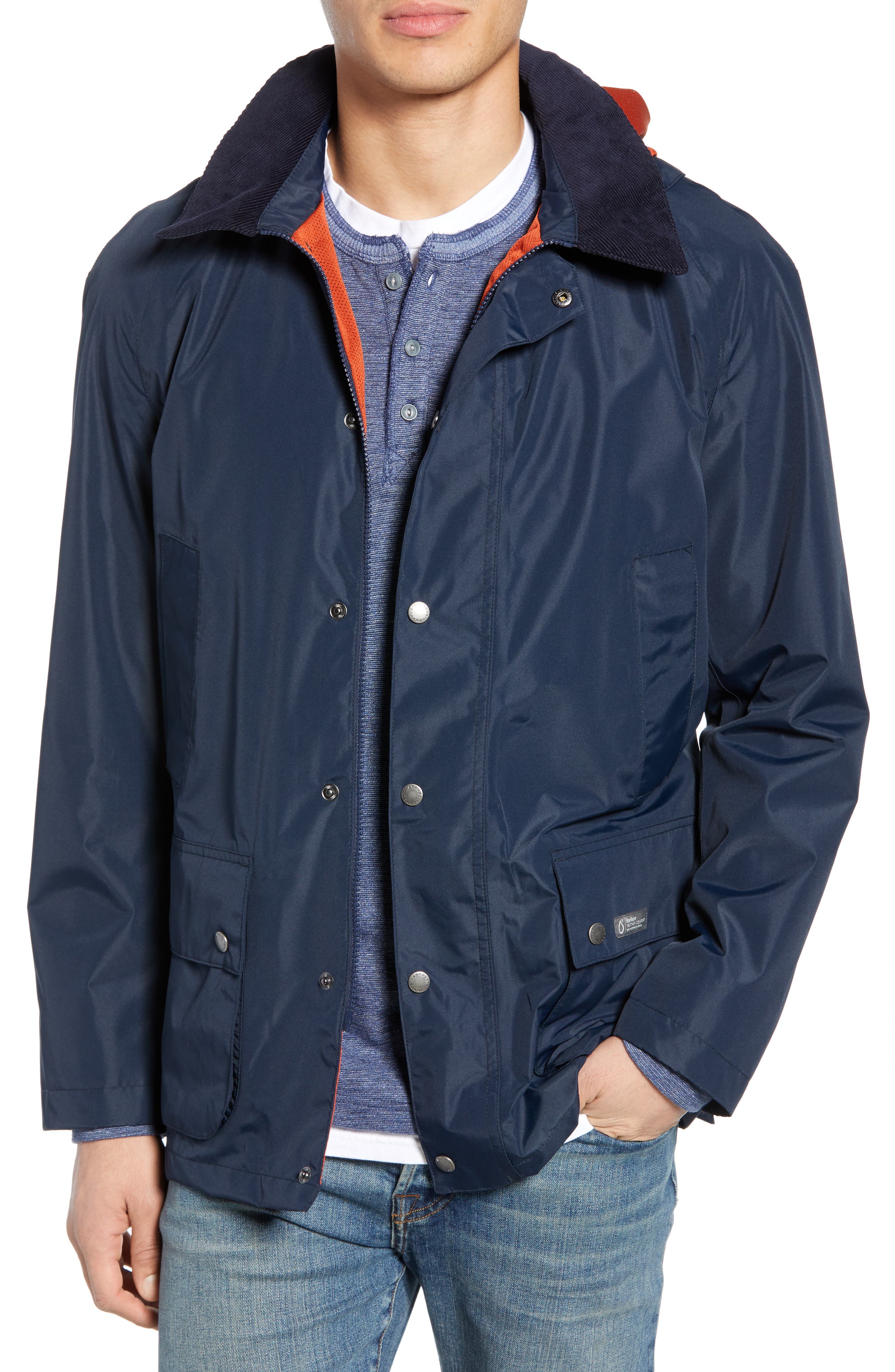 Barbour Arlington Waterproof Hooded Jacket, Blue