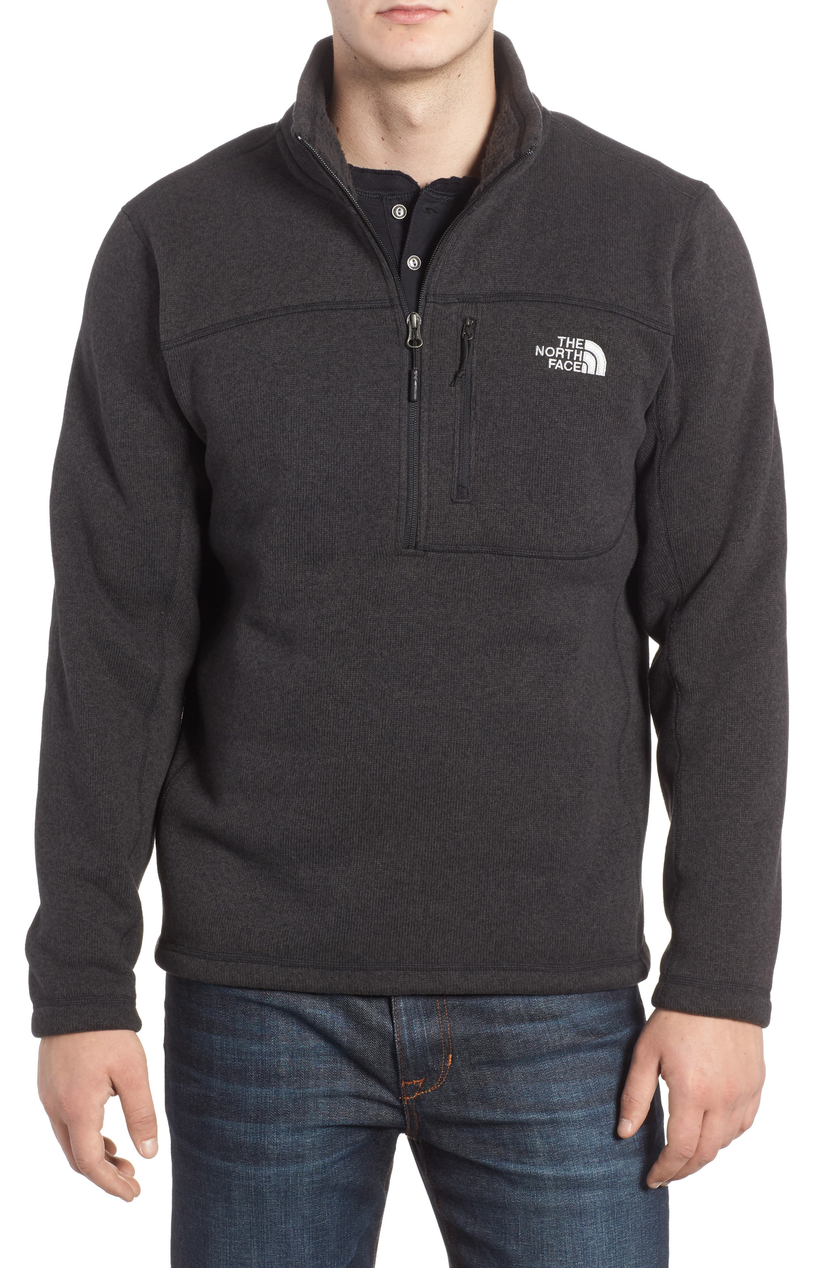 The North Face Gordon Lyons Quarter-Zip Fleece Jacket, Black