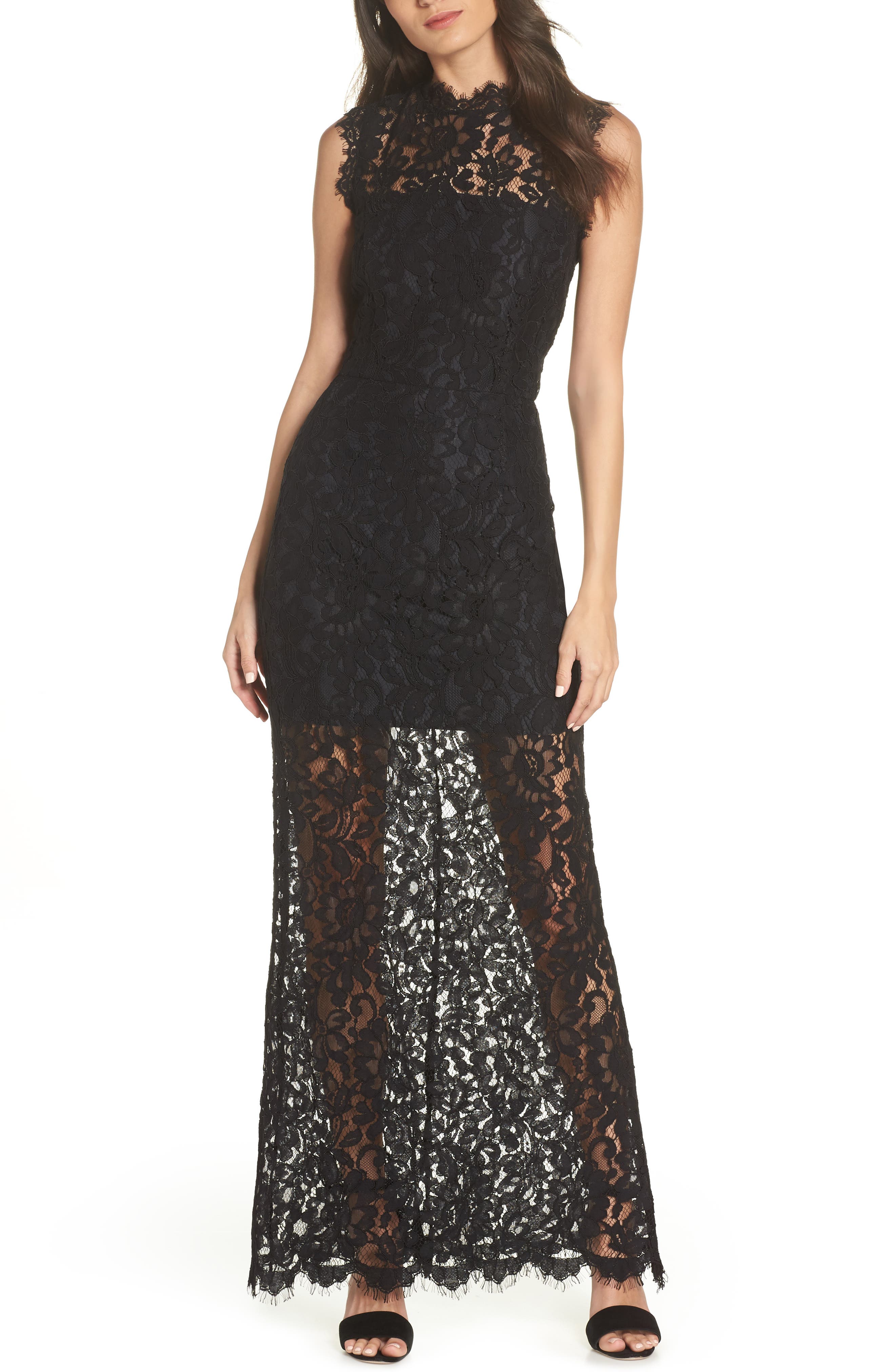 bb dakota black lace dress