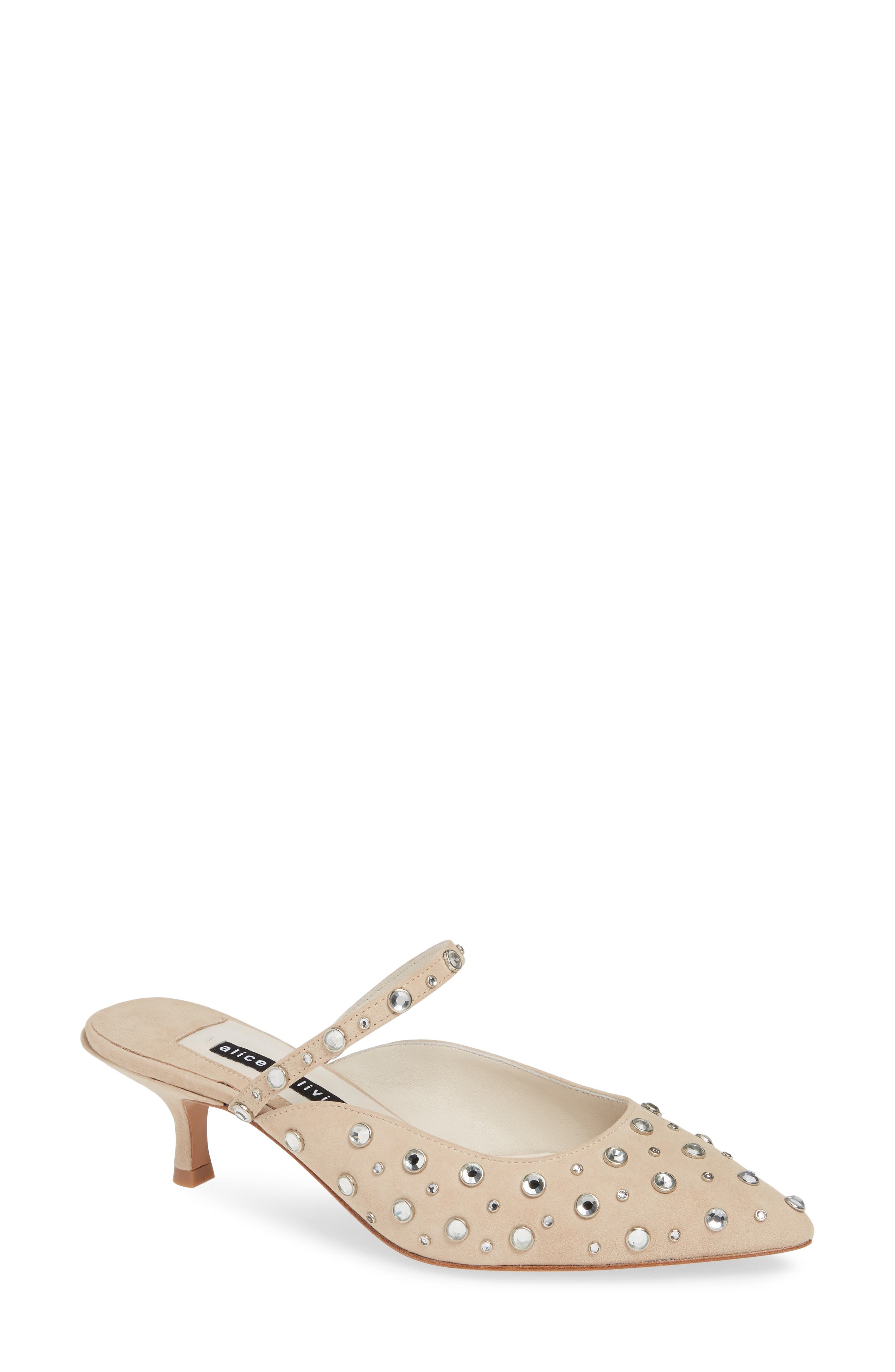 Alice + Olivia Marrgo Mule, Beige