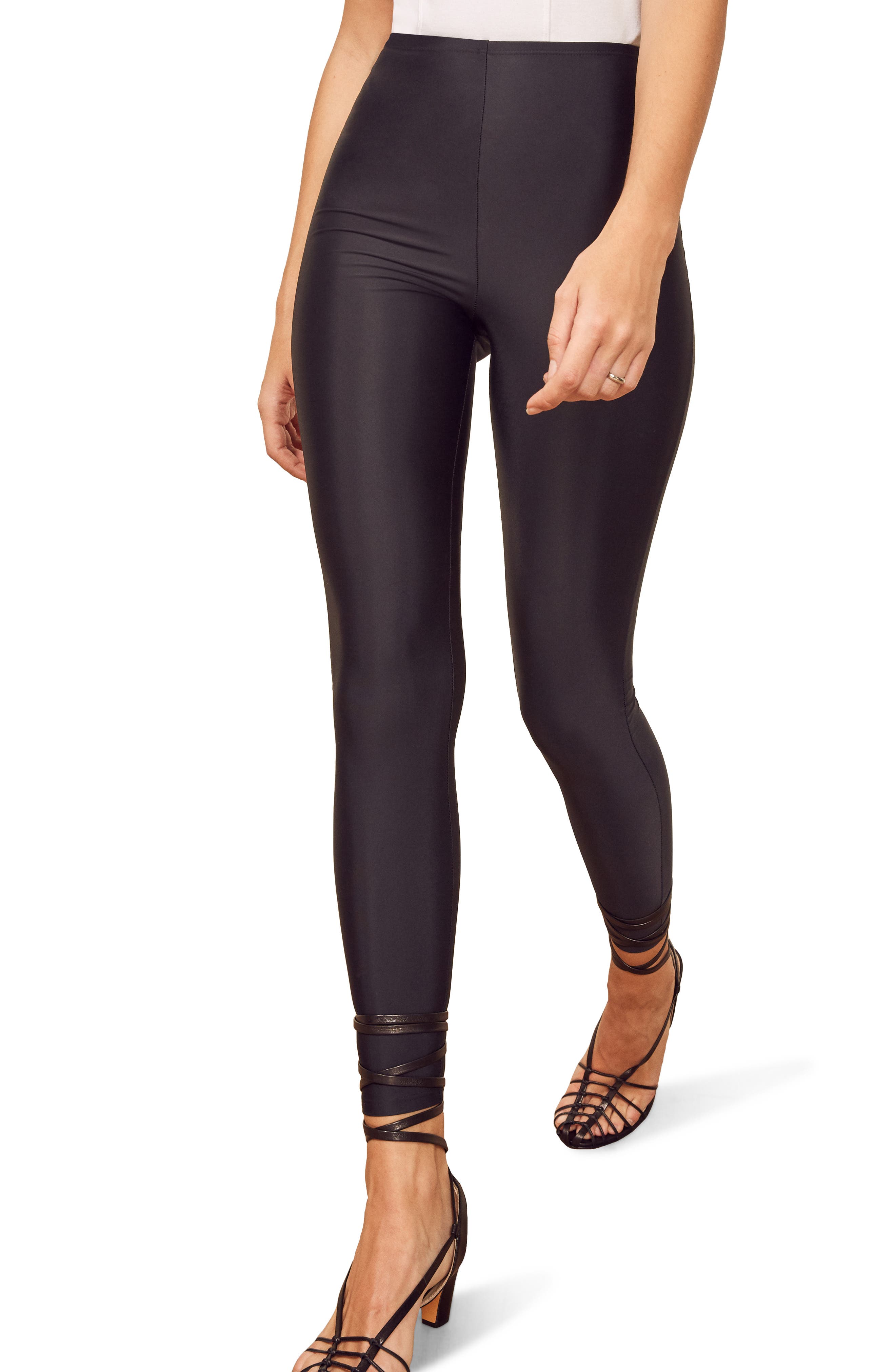 Reformation Skye Leggings, Black