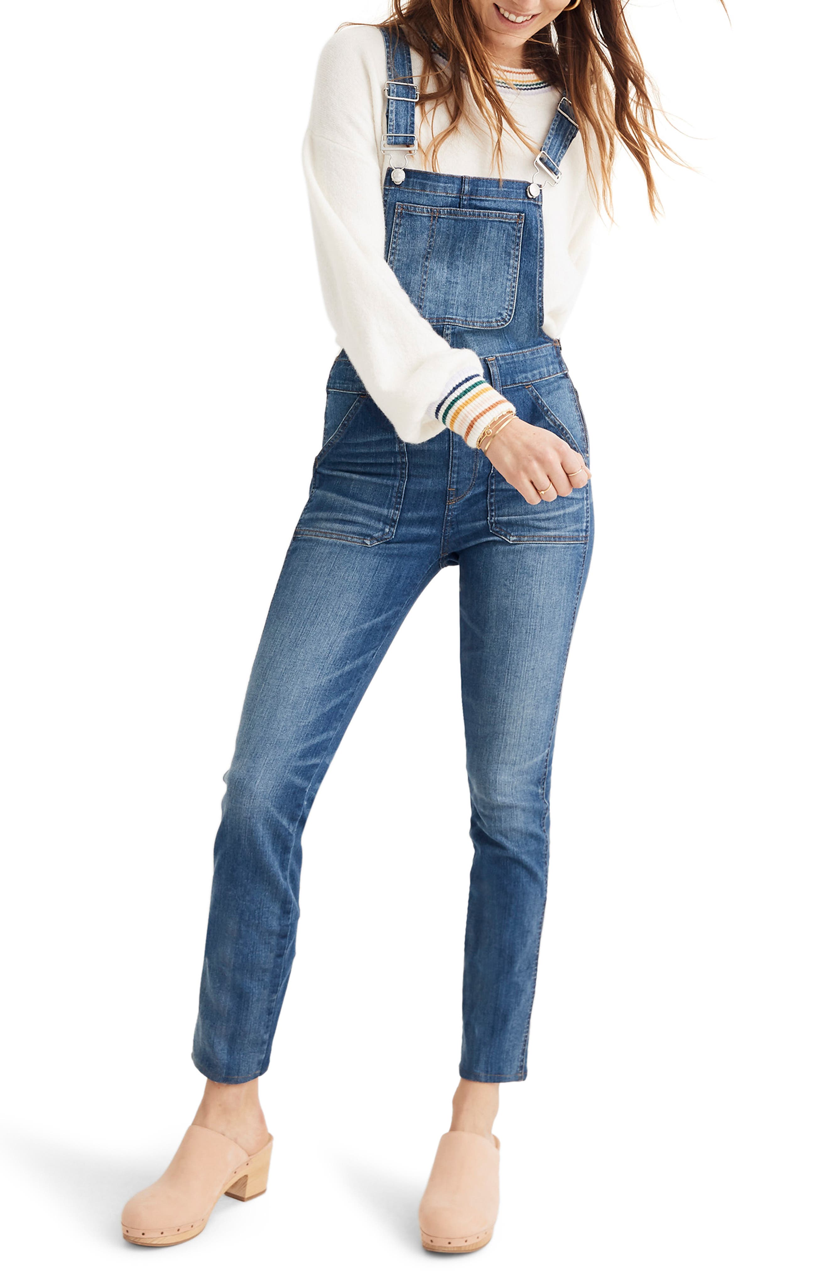 Madewell Skinny Overalls, Blue