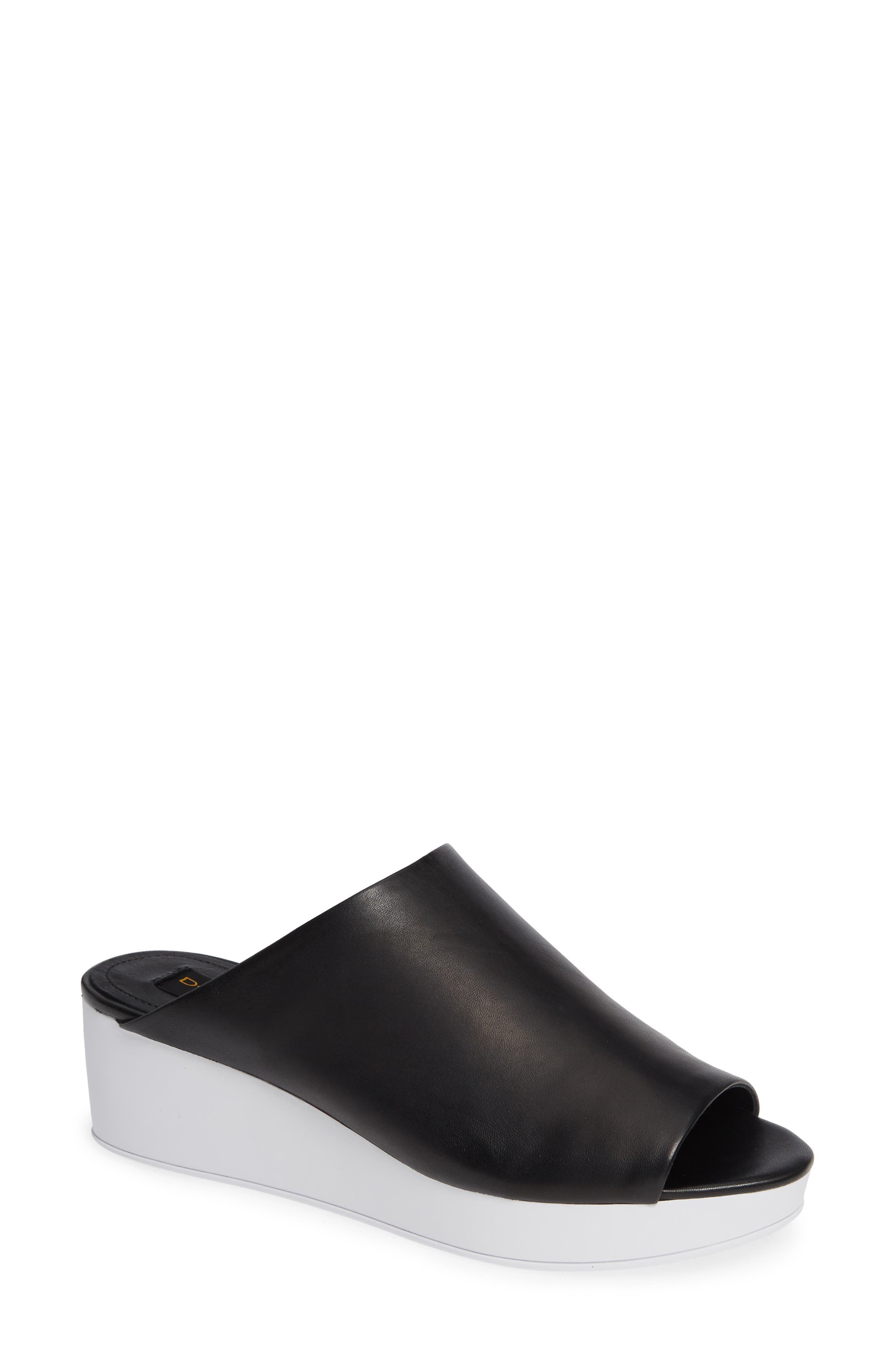 Donna Karan Reisley Wedge Slide Sandal, Black
