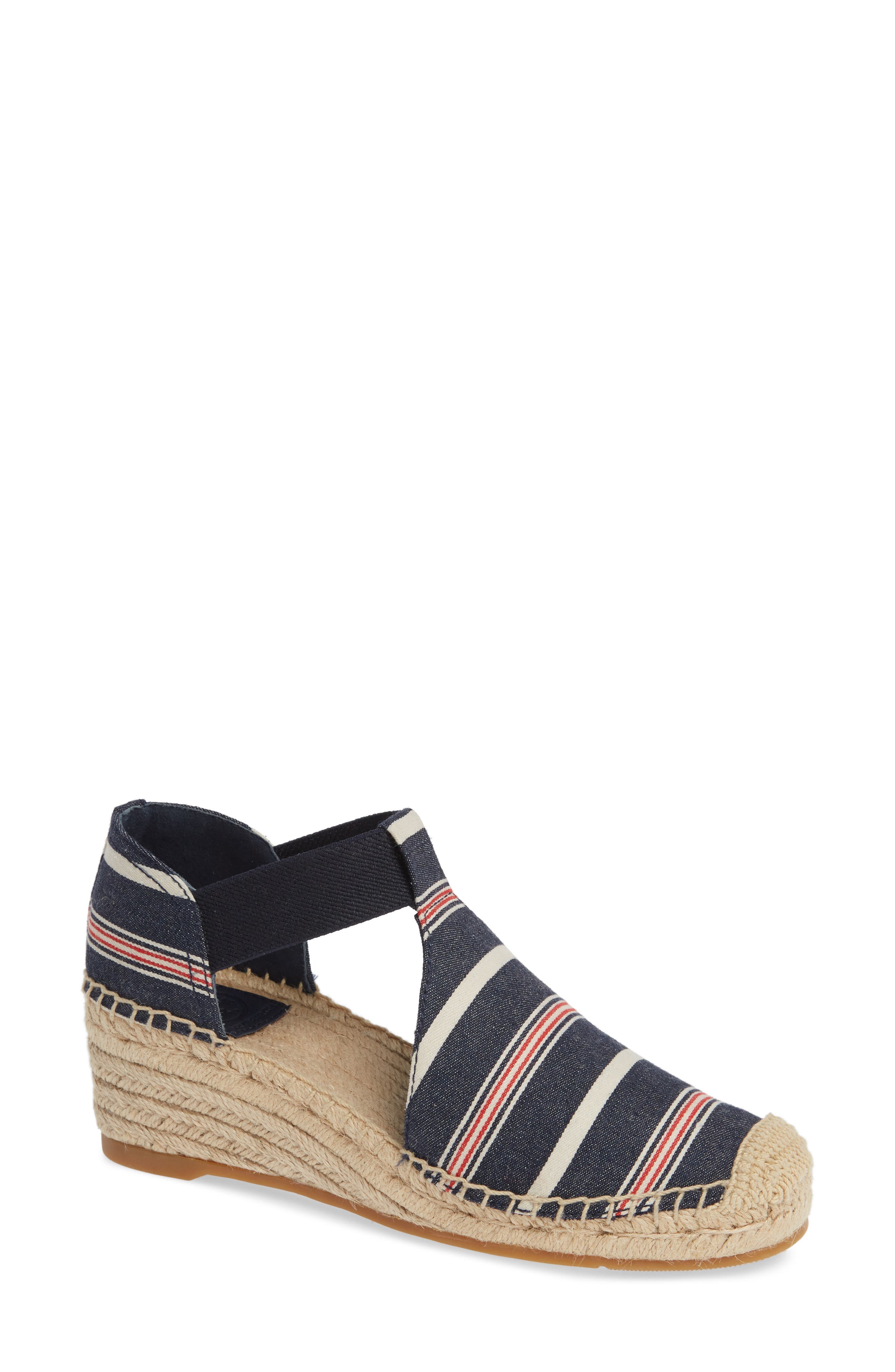 Tory Burch Catalina 3 Espadrille Wedge Sandal, Blue