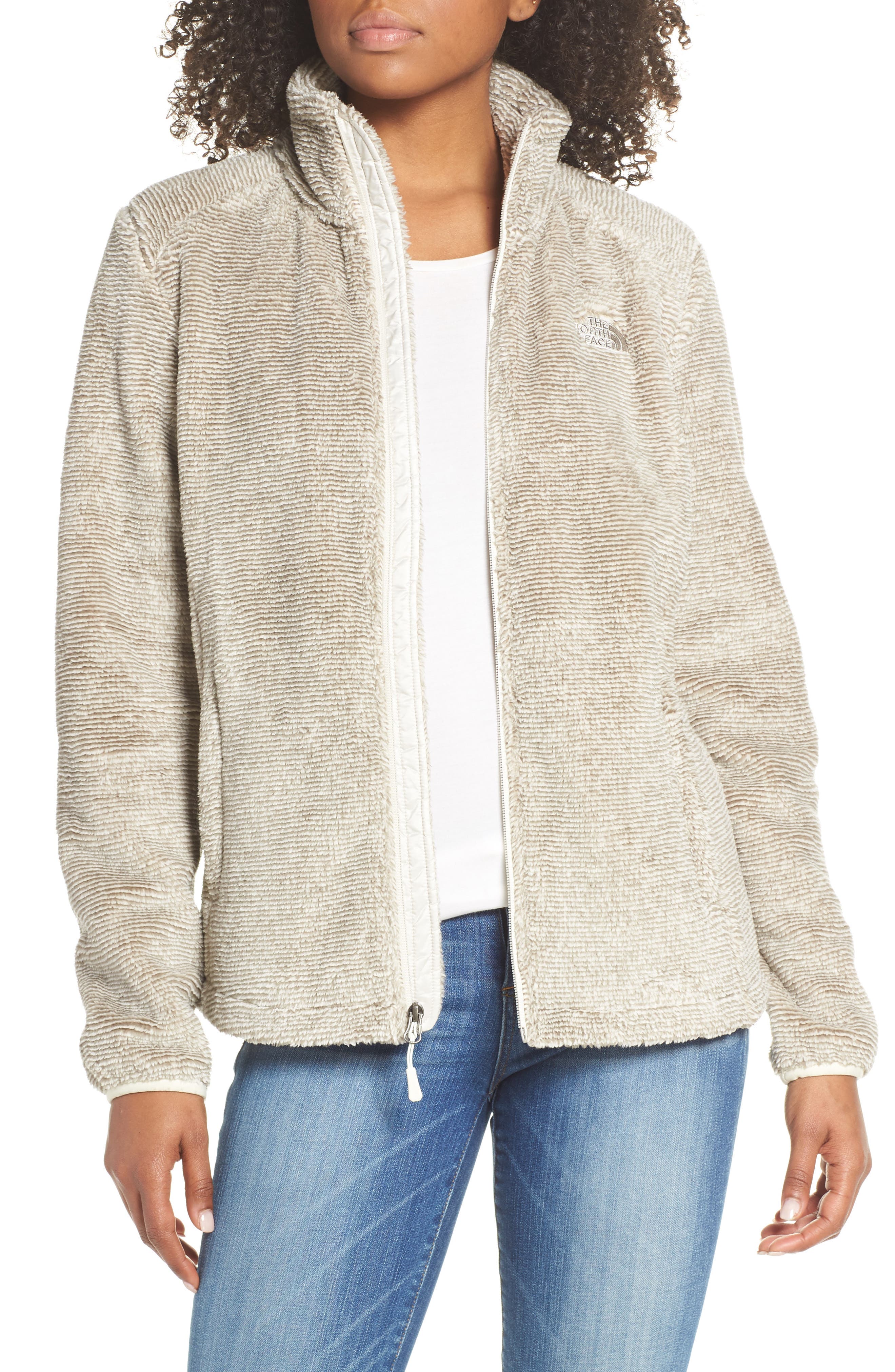 The North Face Osito 2 Stripe Fleece Jacket, Grey