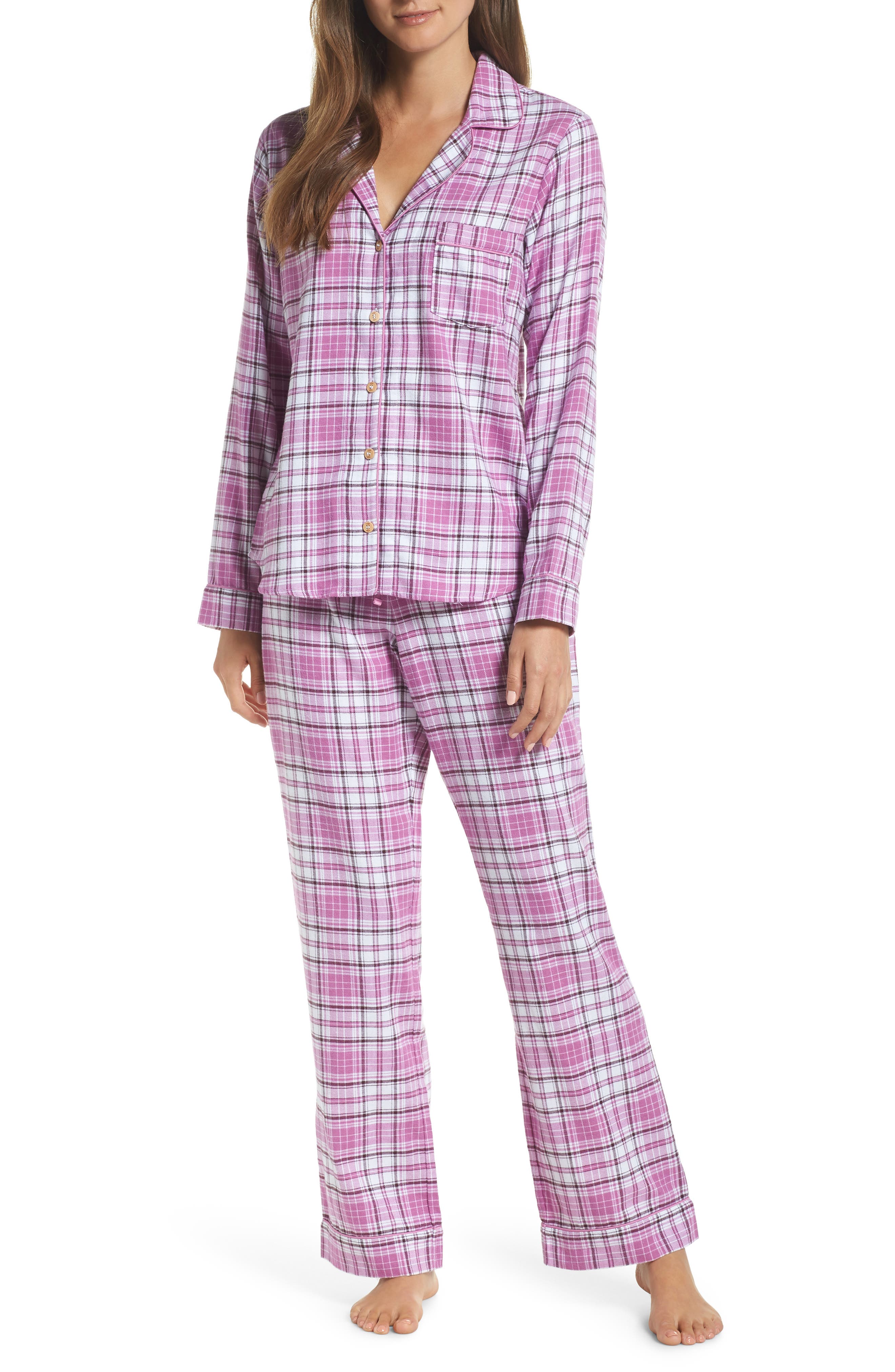 Ugg Raven Plaid Pajamas, Pink