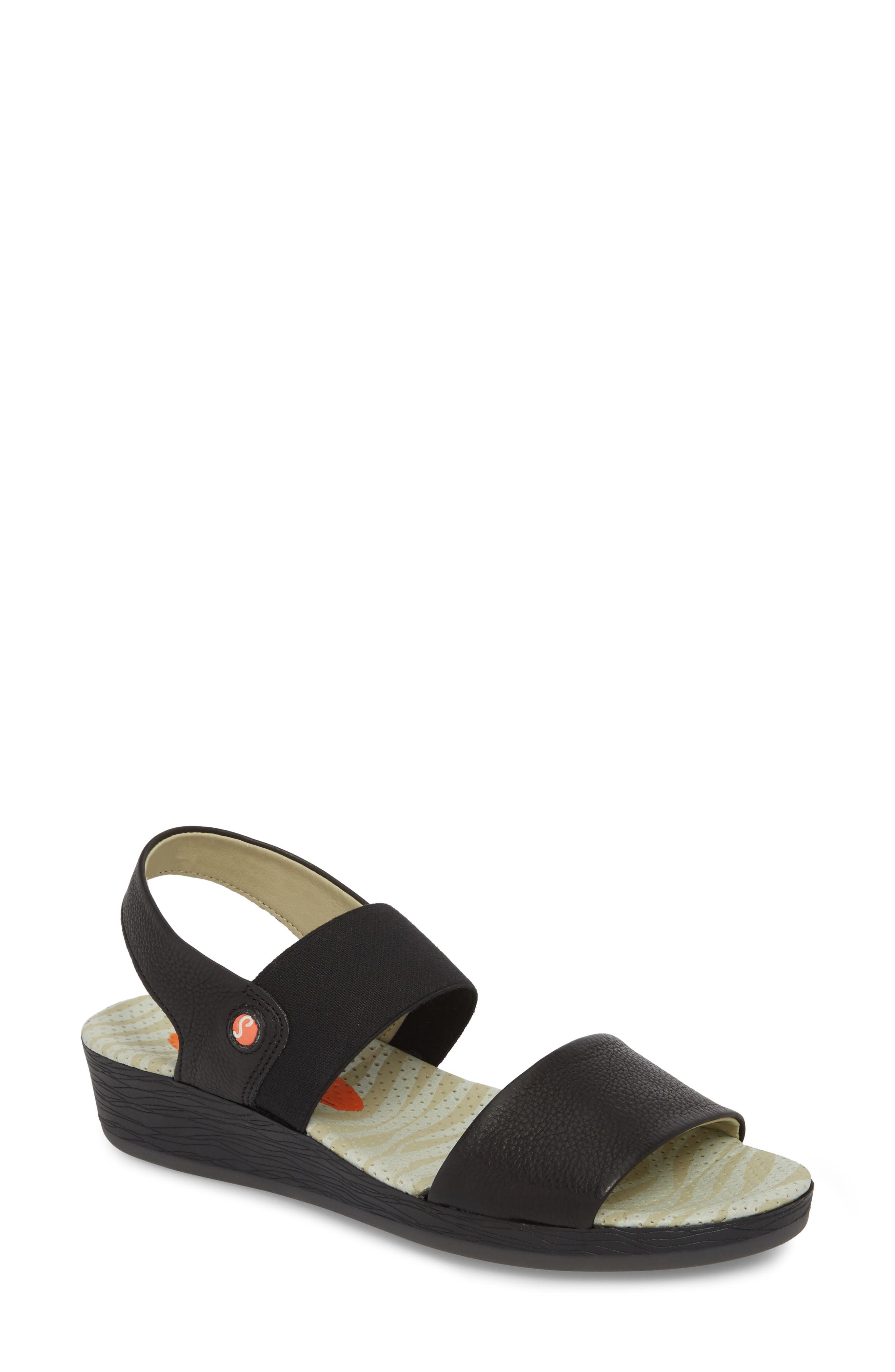 Softinos By Fly London Alp425Sof Sandal - Black