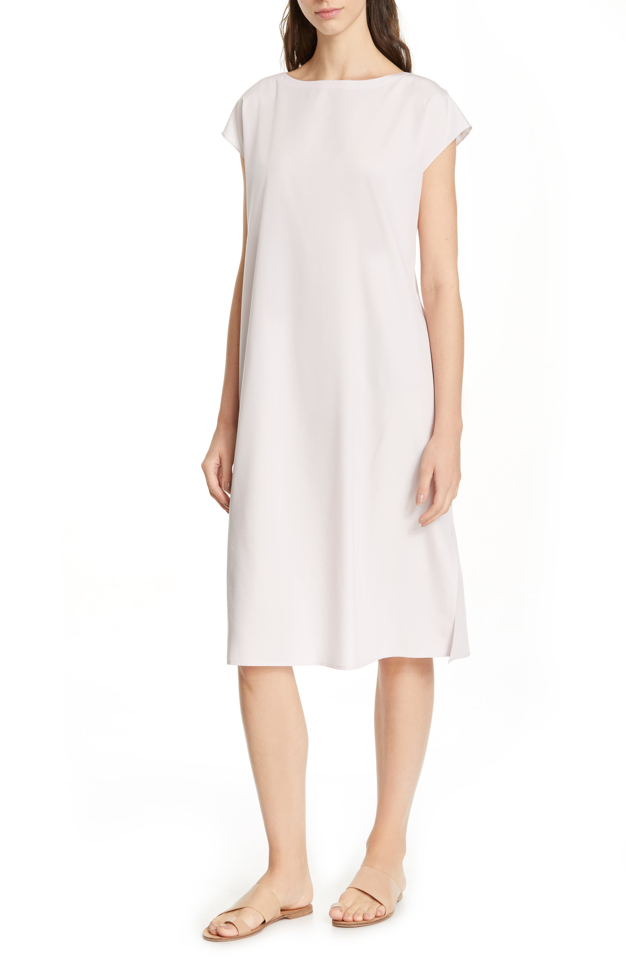 Eileen Fisher Bateau Neck Dress, Purple