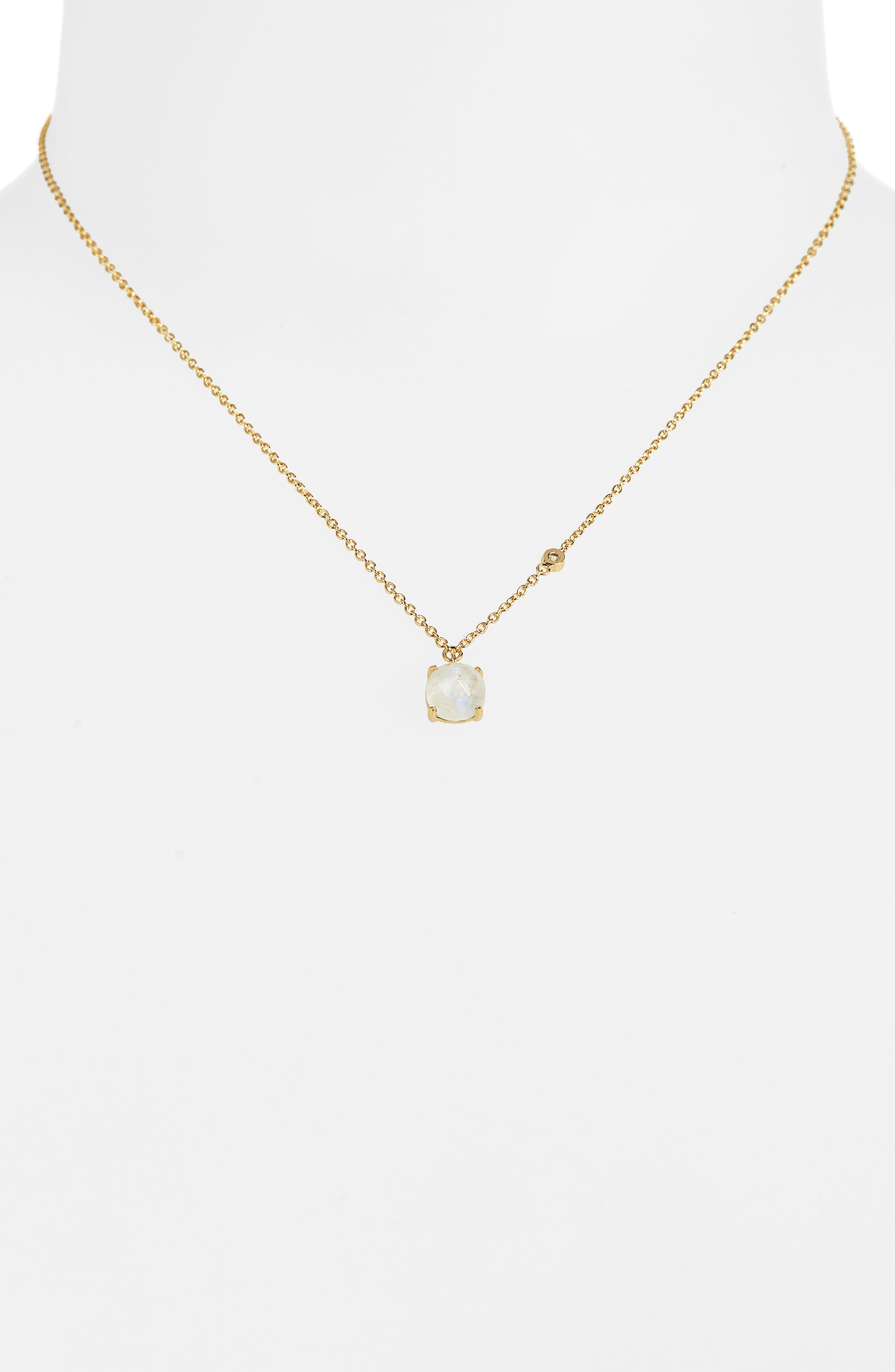 ARGENTO VIVO Round Moonstone Pendant Necklace, Alternate, color, MOONSTONE/ GOLD