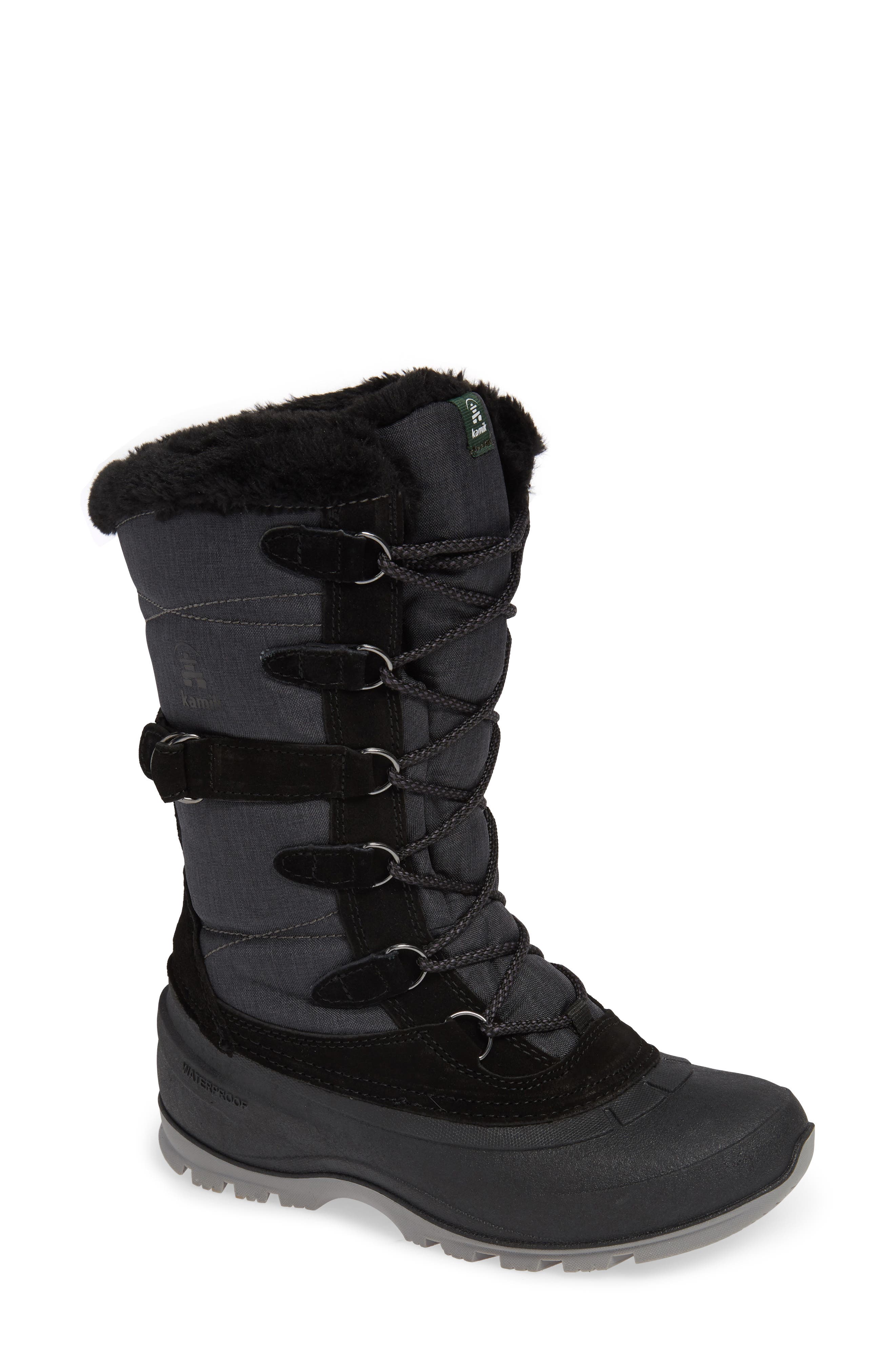 Kamik Snovalley2 Waterproof Thinsulate-Insulated Snow Boot, Black