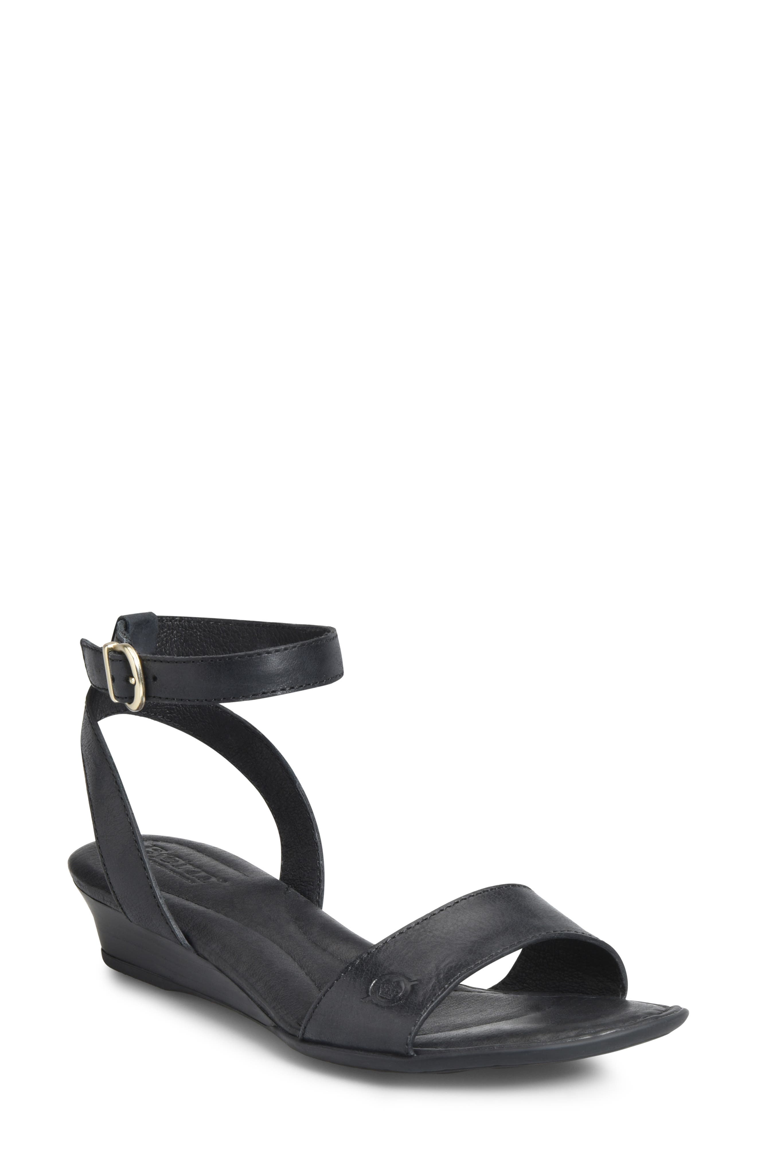 B?rn Sevier Wedge Sandal, Black