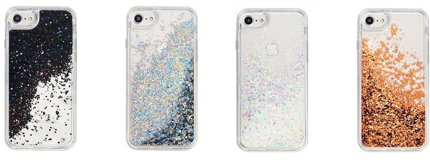 MixBin SnowGlobe Glitter iPhone Cases.
