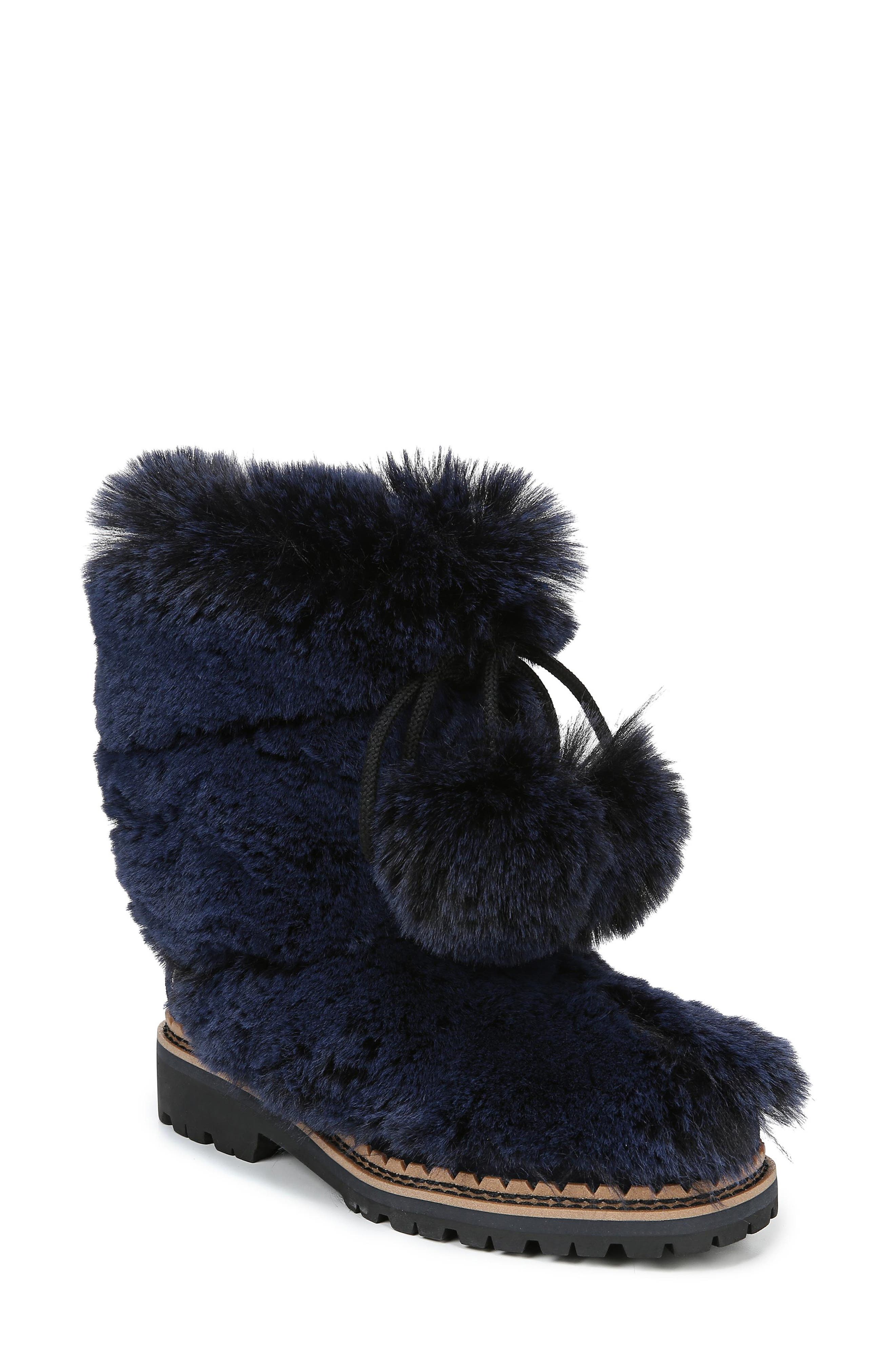 Sam Edelman Blanche Faux Fur Boot, Blue