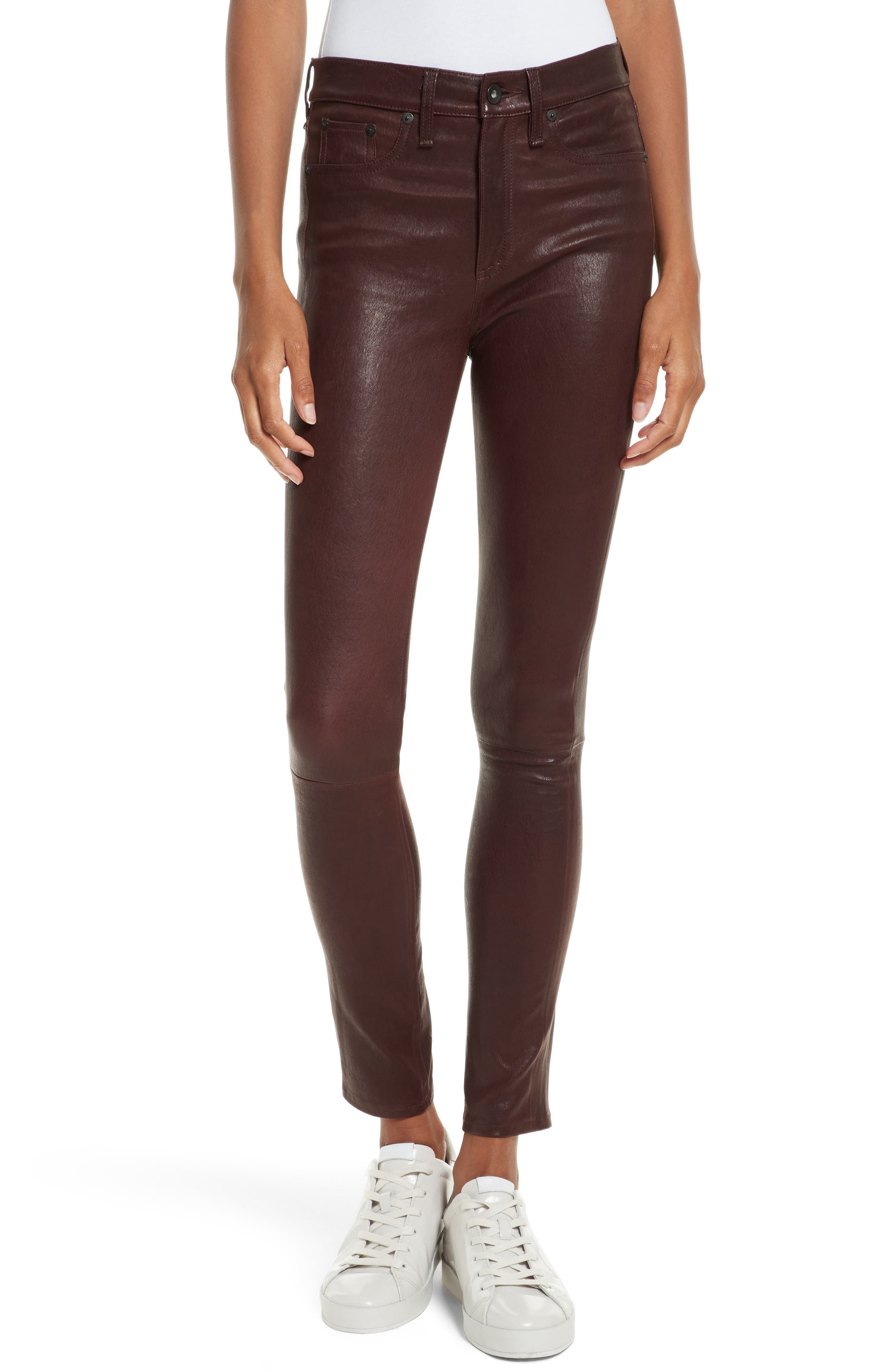 rag & bone/JEAN Lambskin Leather Pants | Nordstrom
