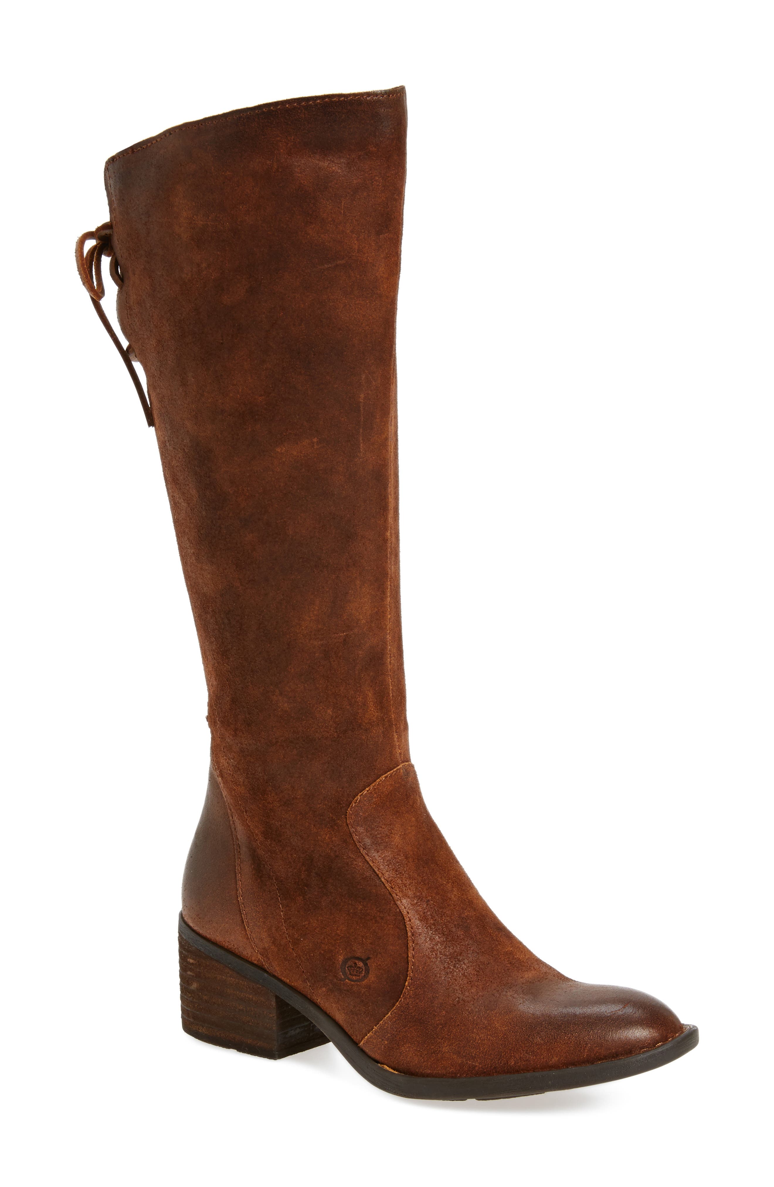 B?rn Felicia Knee High Boot, Regular Calf- Brown