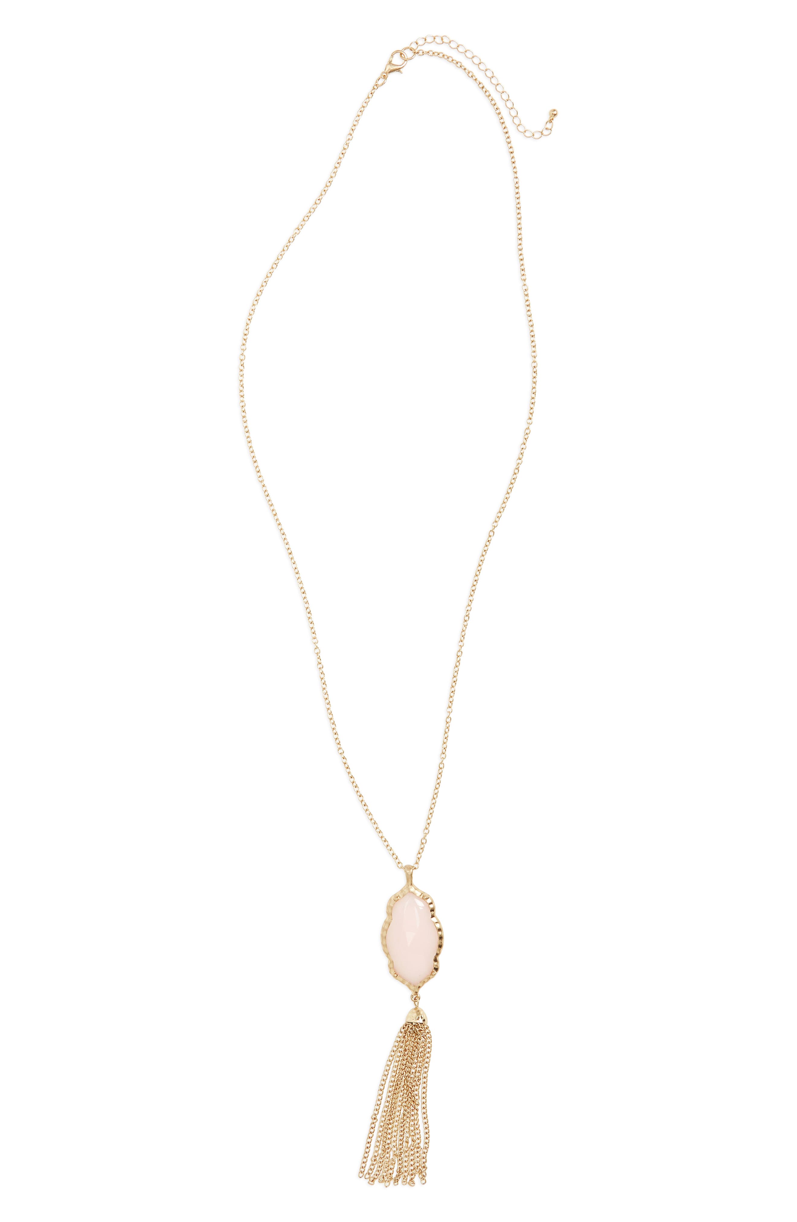 BP. Stone Fringe Pendant Necklace Nordstrom