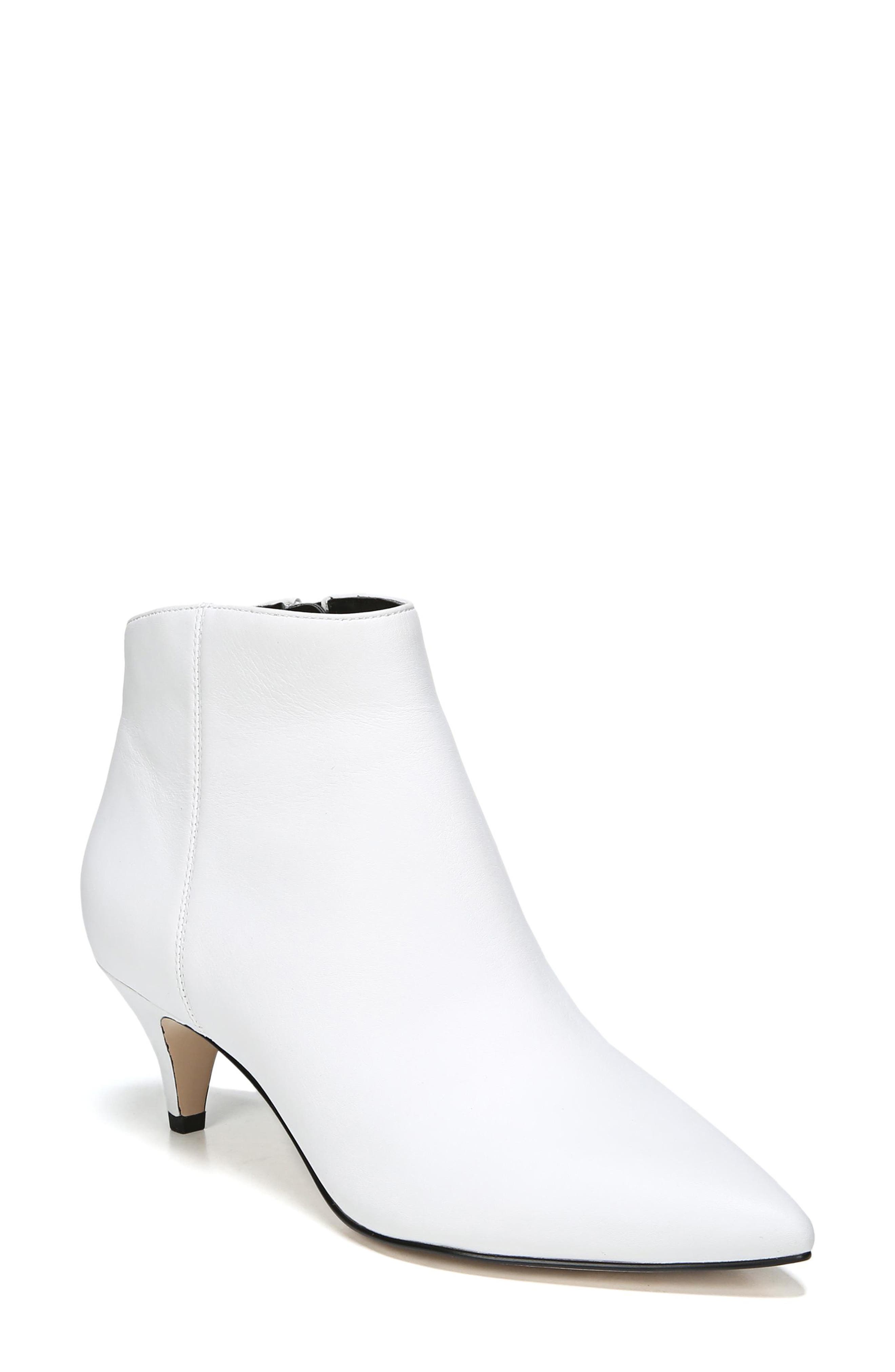 Sam Edelman Kinzey Pointy Toe Bootie- White