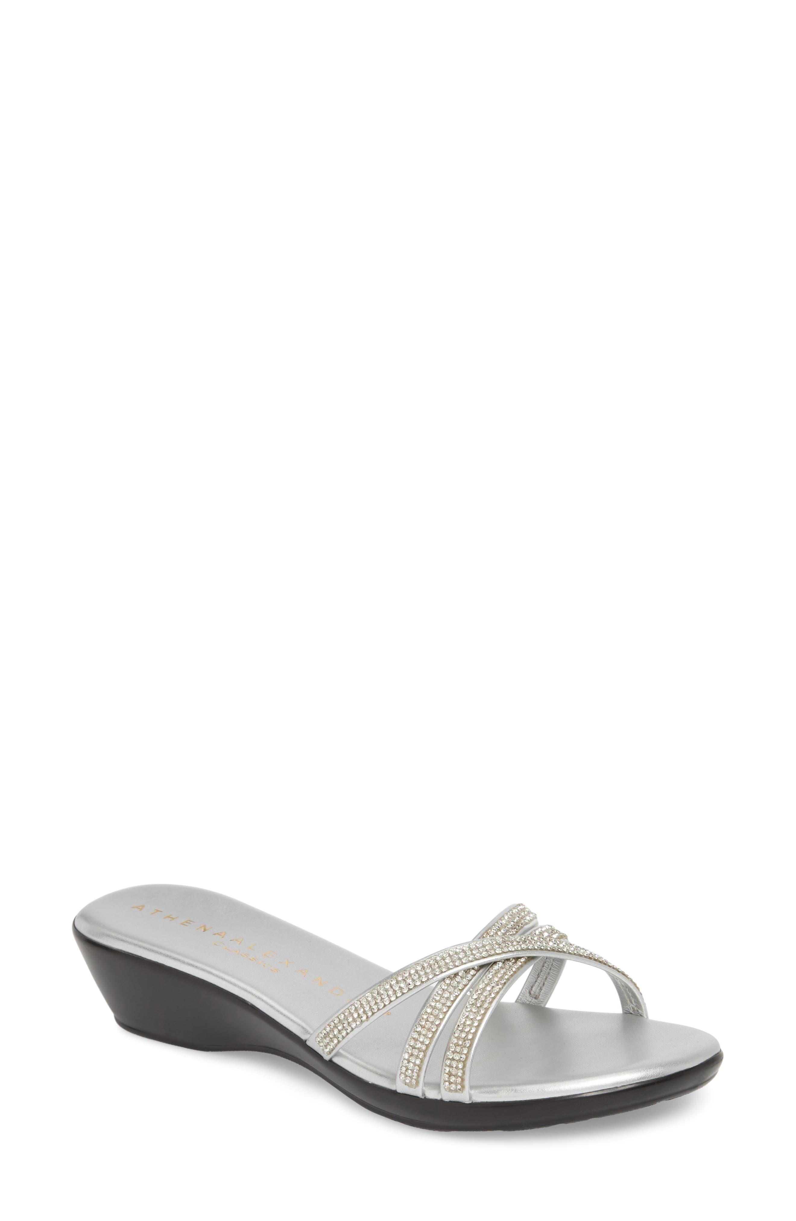 Athena Alexander Harlow Slide Sandal, Metallic