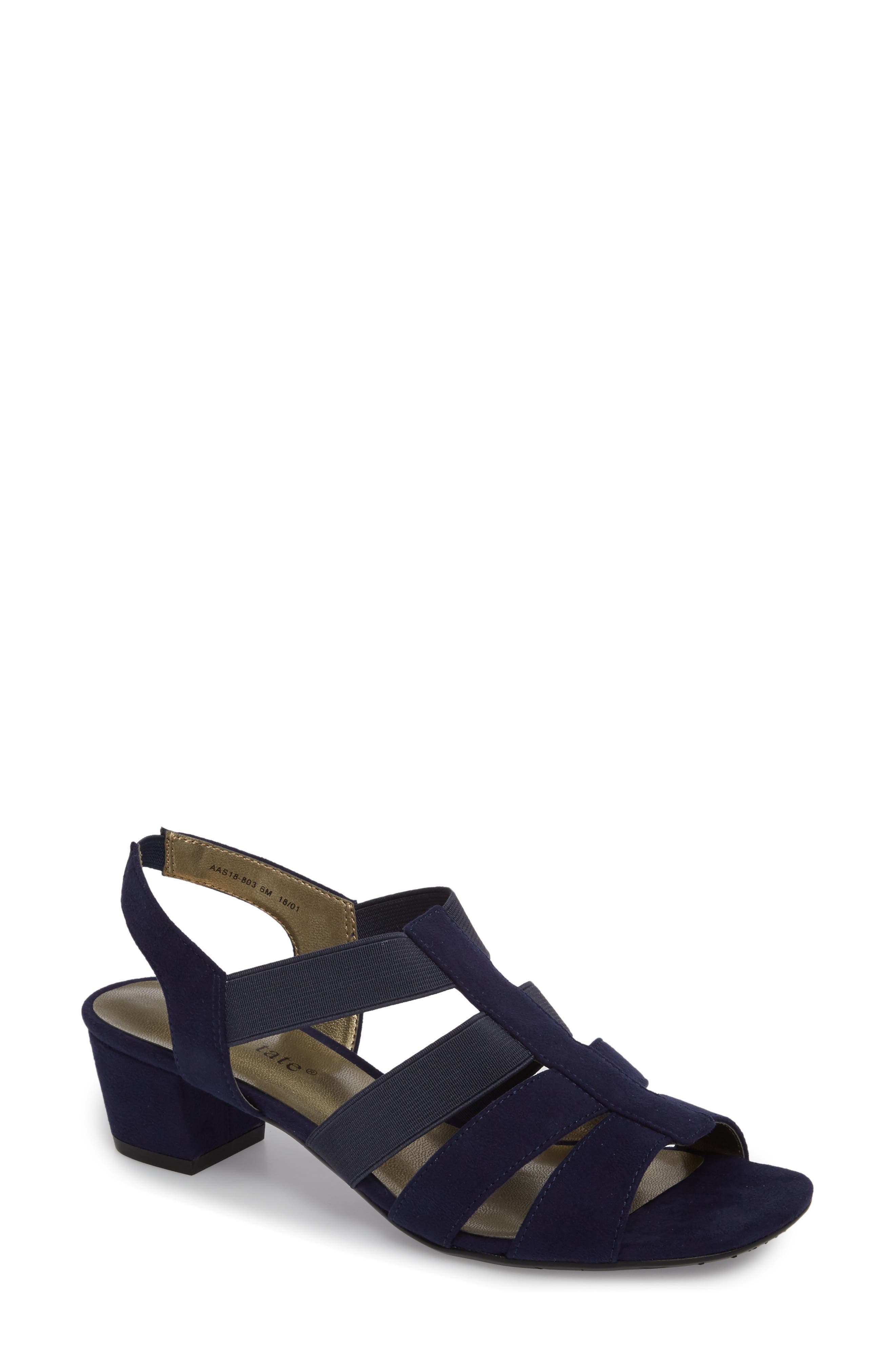 David Tate Delight Slingback Cage Sandal, Blue
