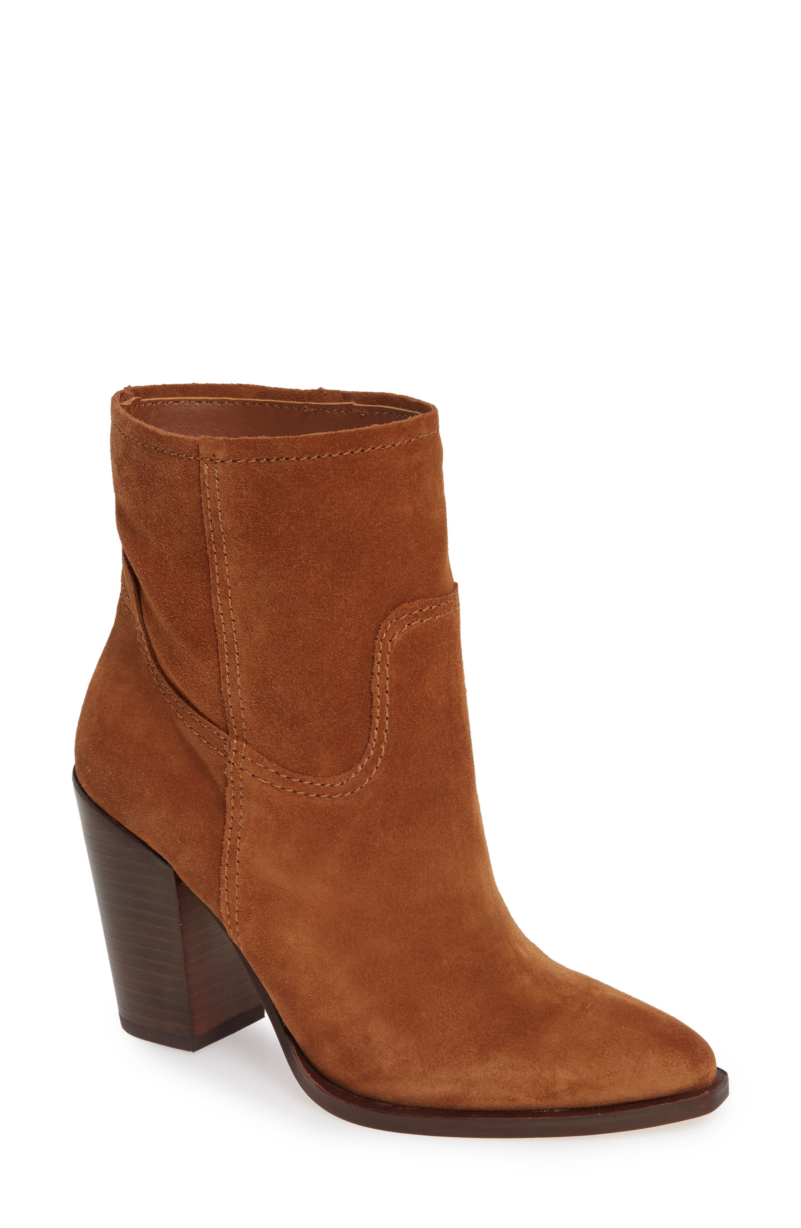 Dolce Vita Kelani Slouchy Western Bootie- Brown